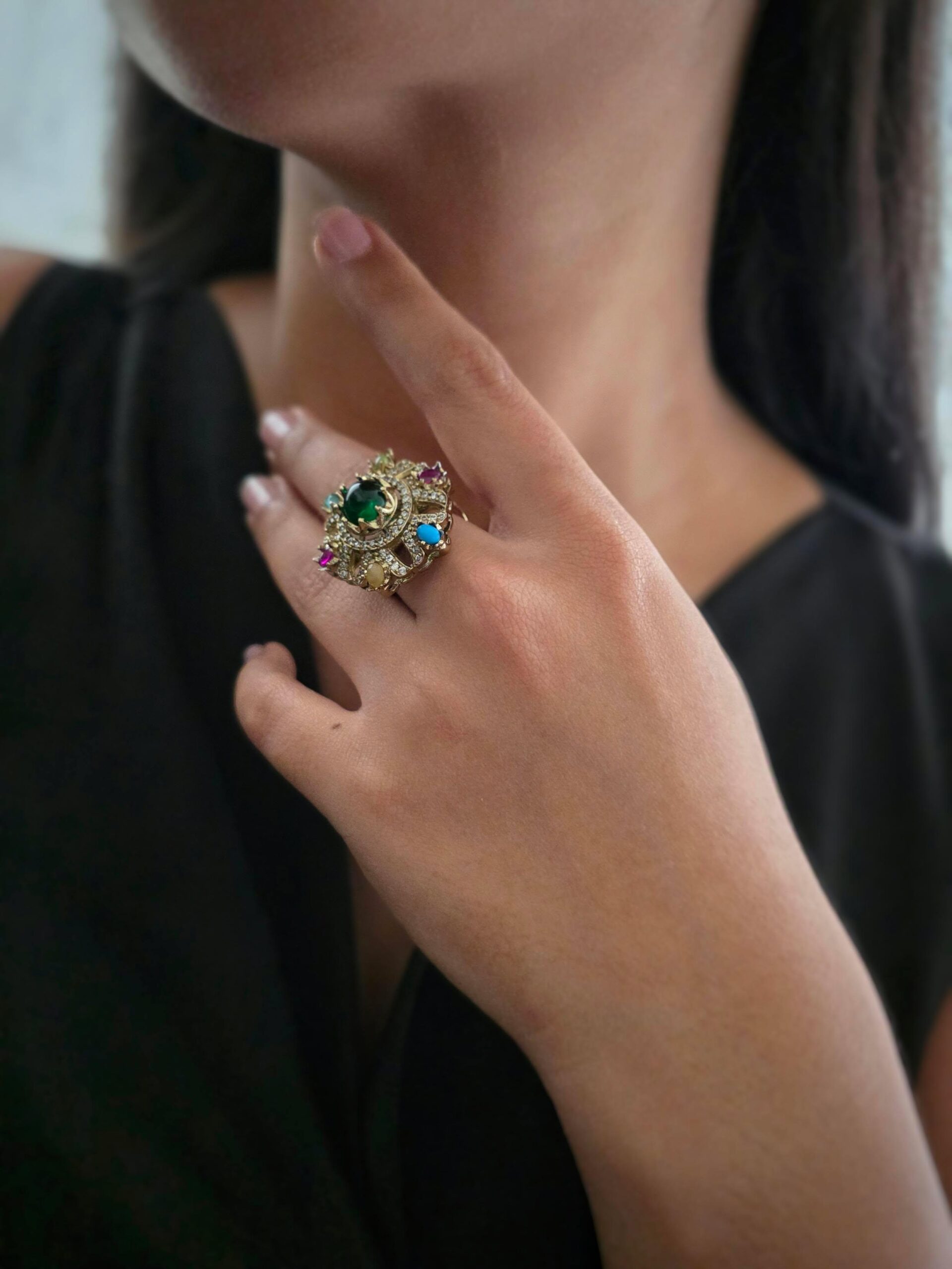 Varu antique polki ring Thumbnail