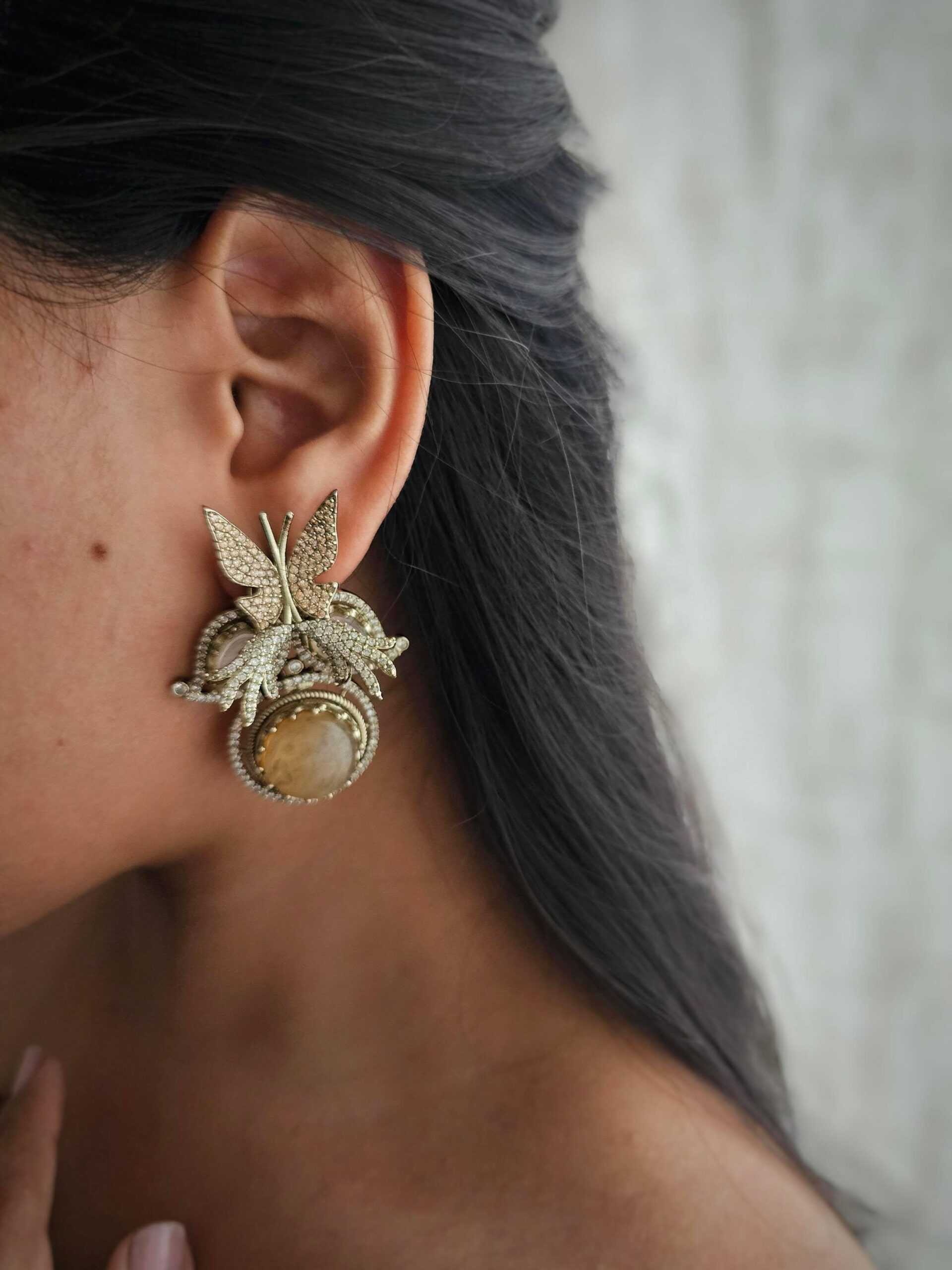 Varu antique polki earcuff Thumbnail