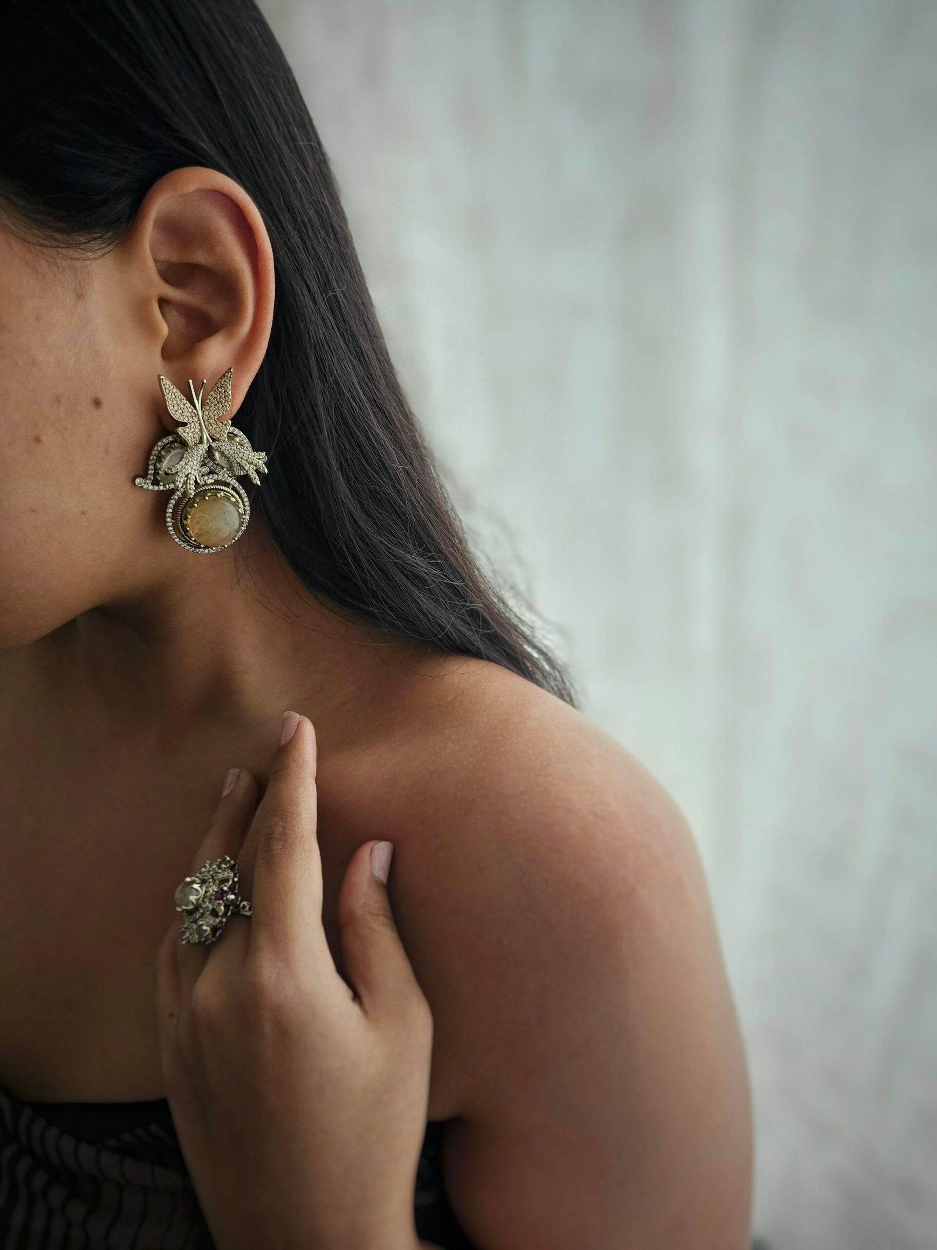 Varu antique polki earcuff Thumbnail