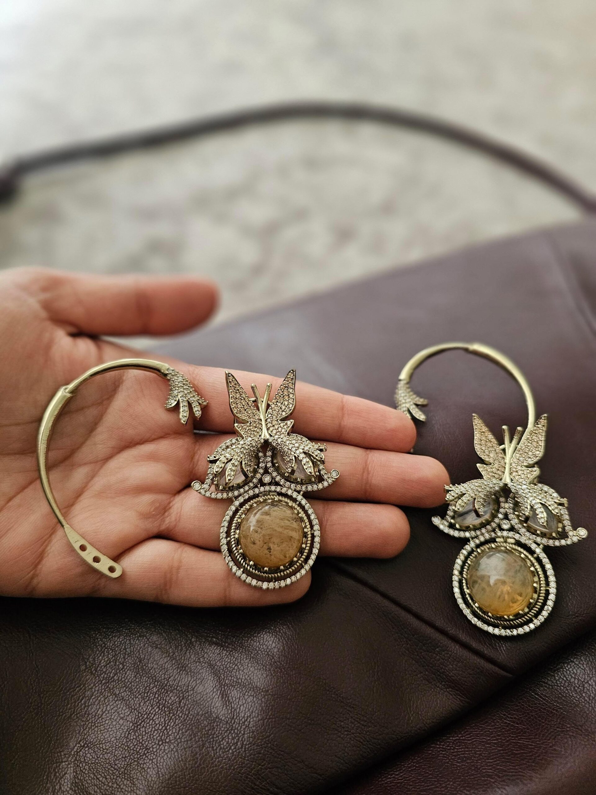 Varu antique polki earcuff Thumbnail