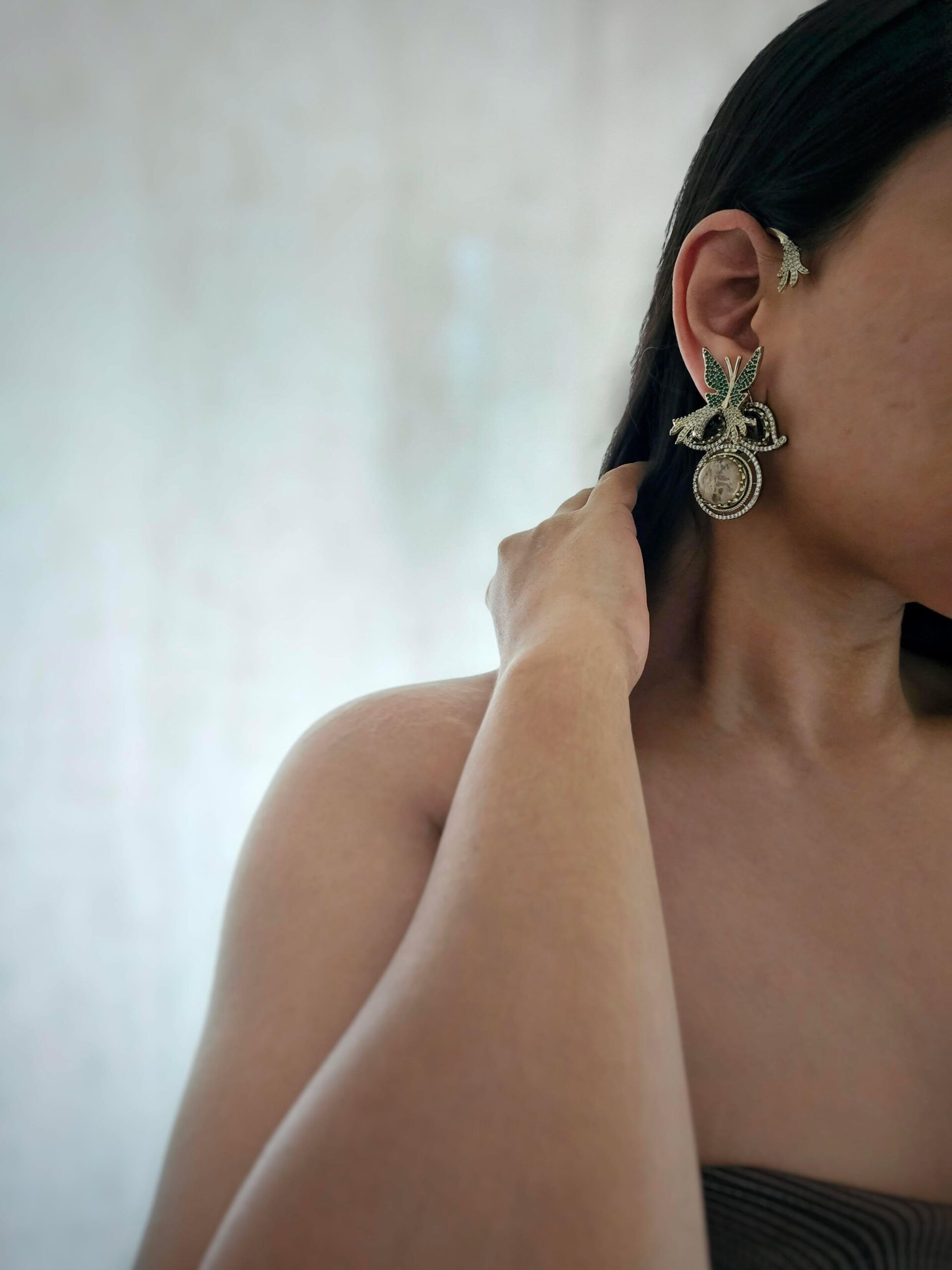 Varu antique polki earcuff Thumbnail