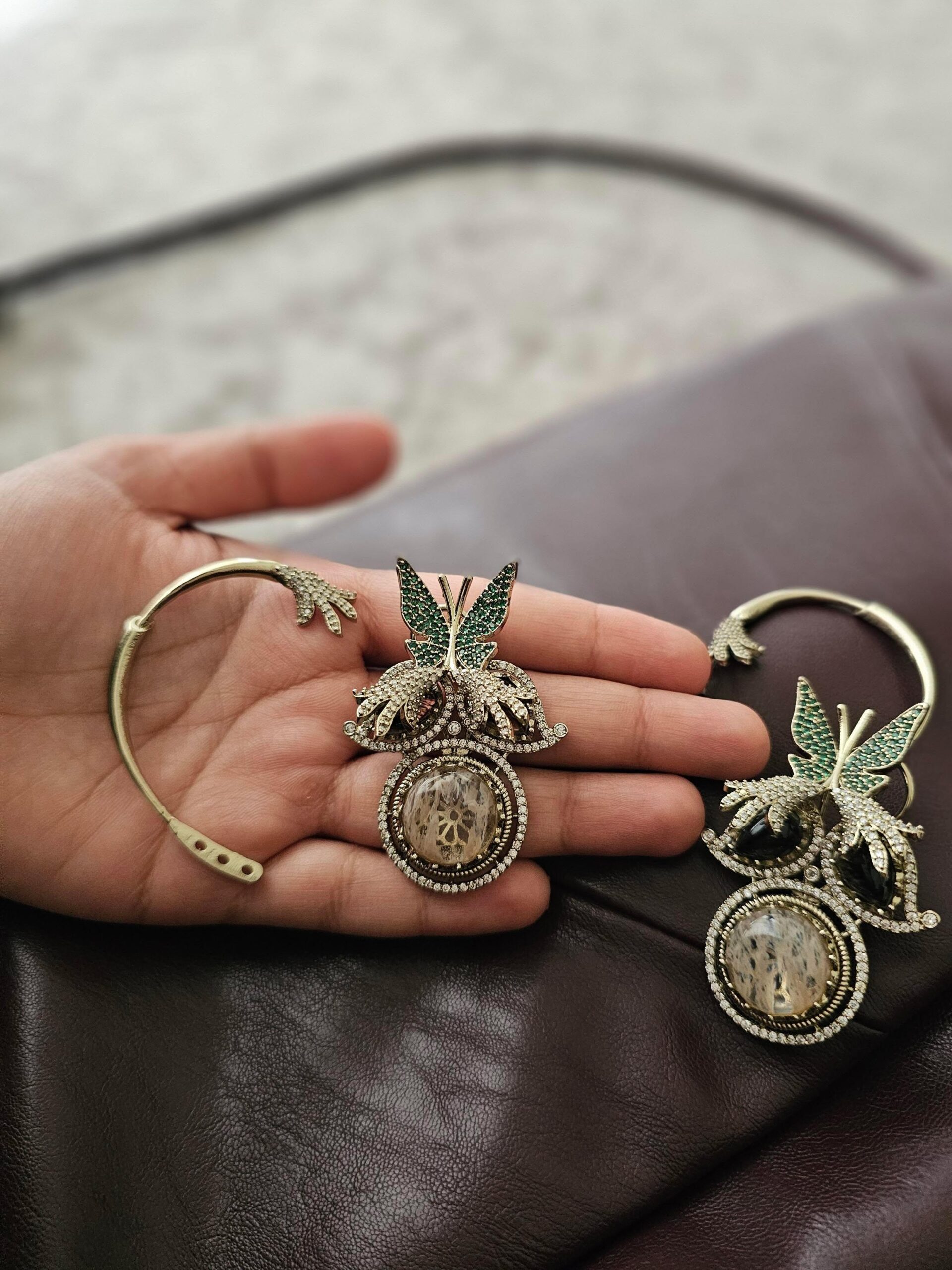 Varu antique polki earcuff Thumbnail