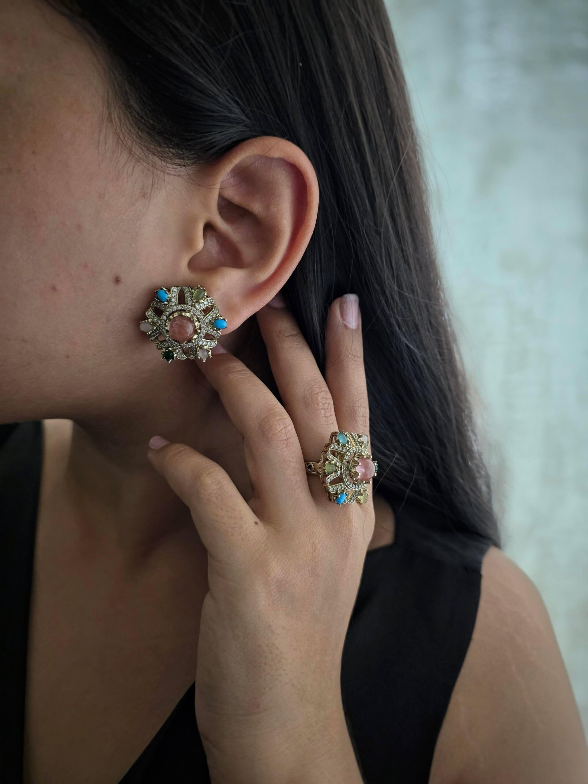 Varu antique polki studs Thumbnail