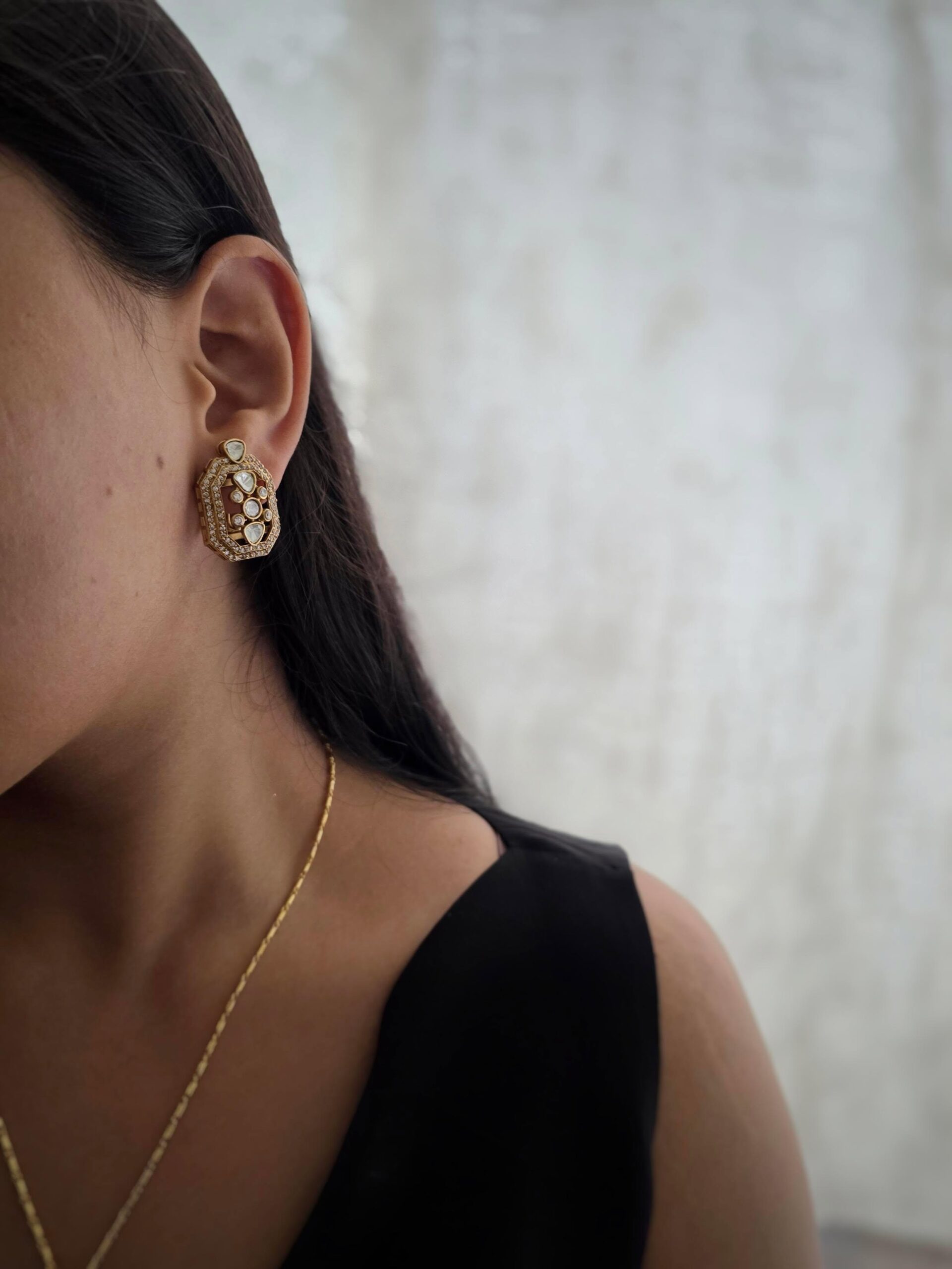 Rasha polki delicate necklace Thumbnail