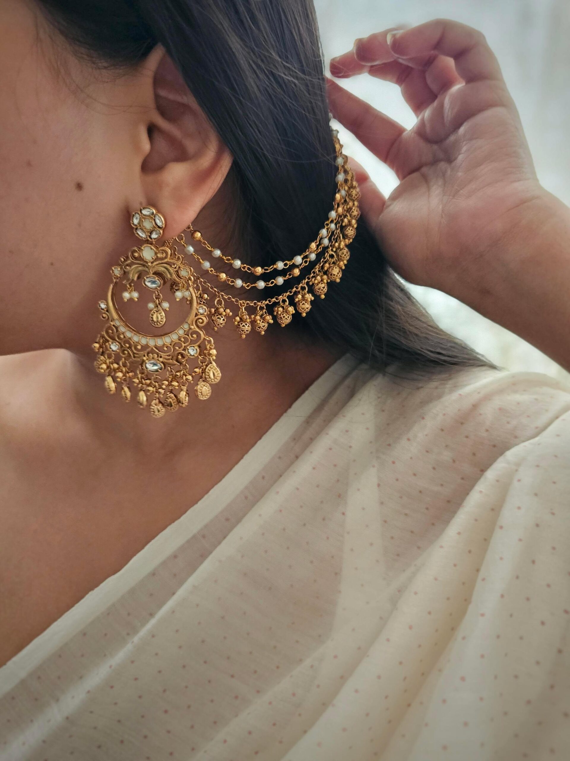 Amara handcrafted chaandbali Thumbnail