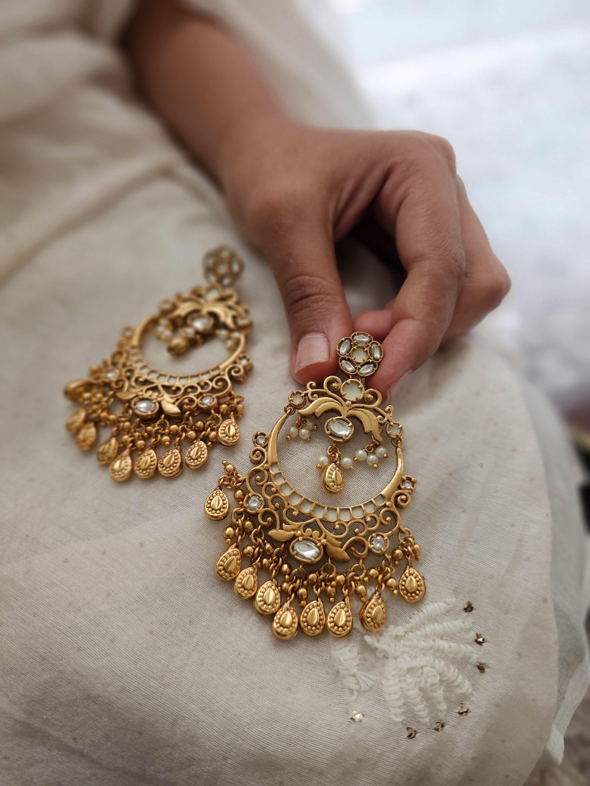 Amara handcrafted chaandbali Thumbnail