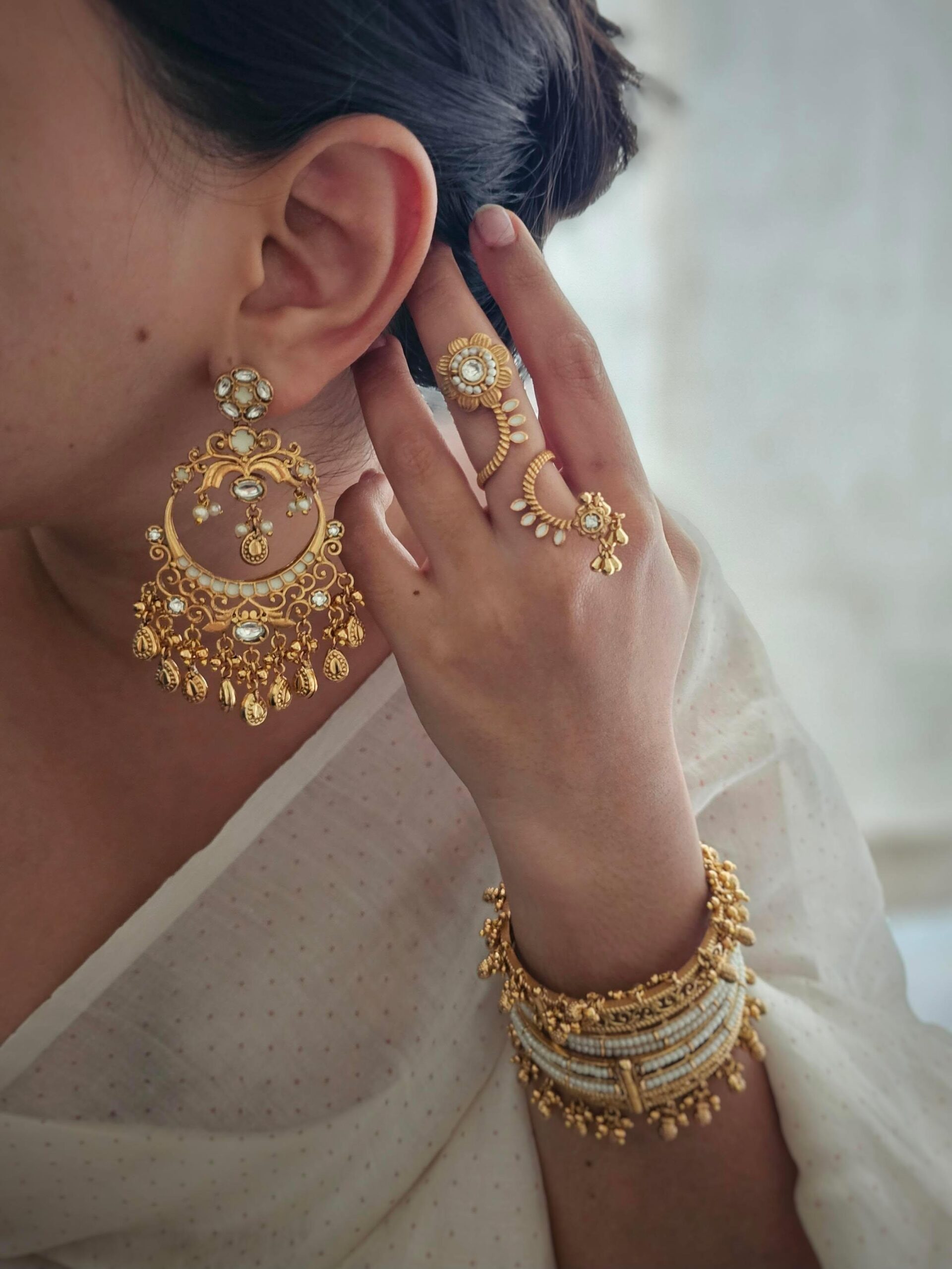 Amara handcrafted chaandbali Thumbnail