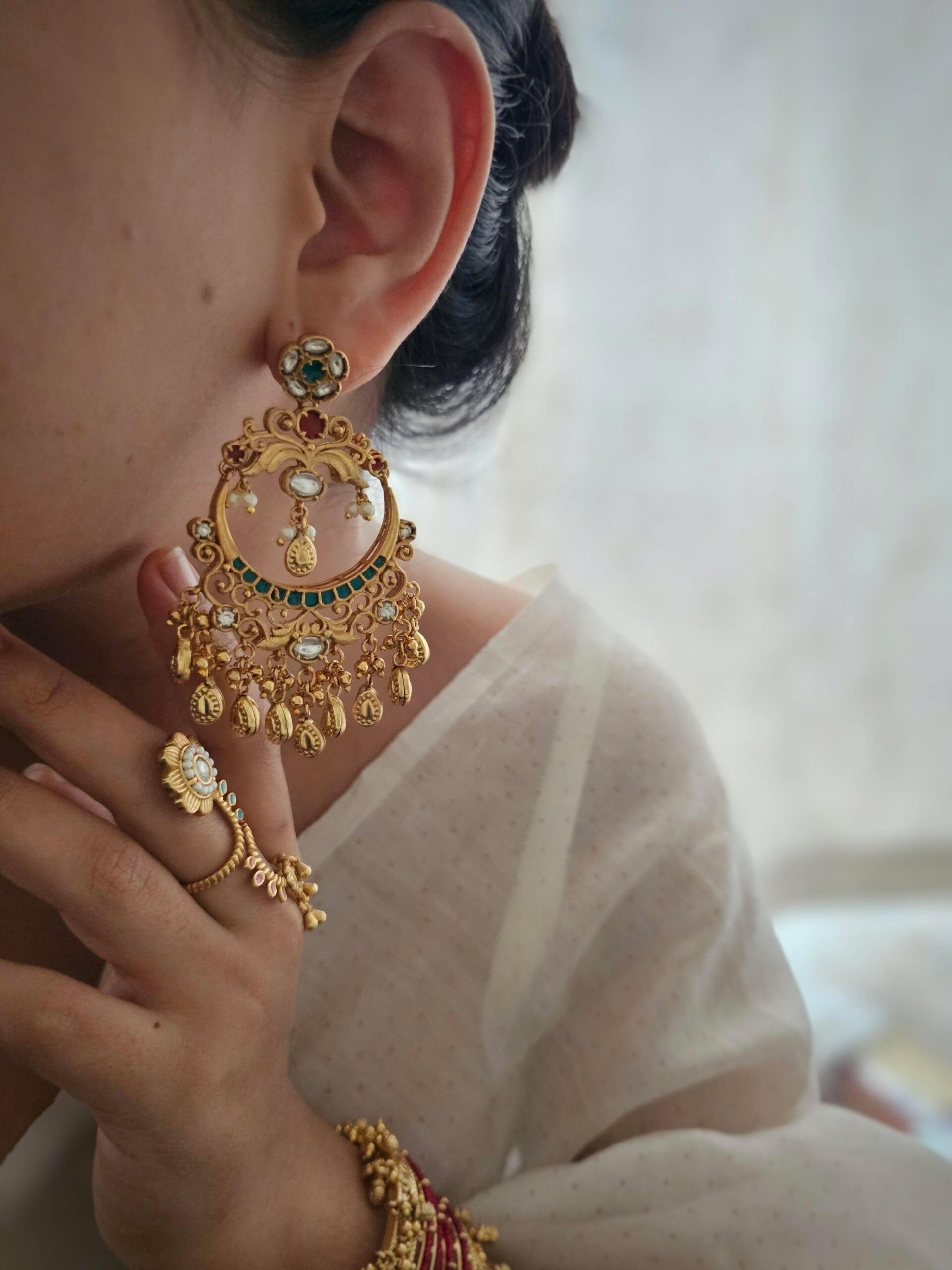 Amara handcrafted chaandbali Thumbnail