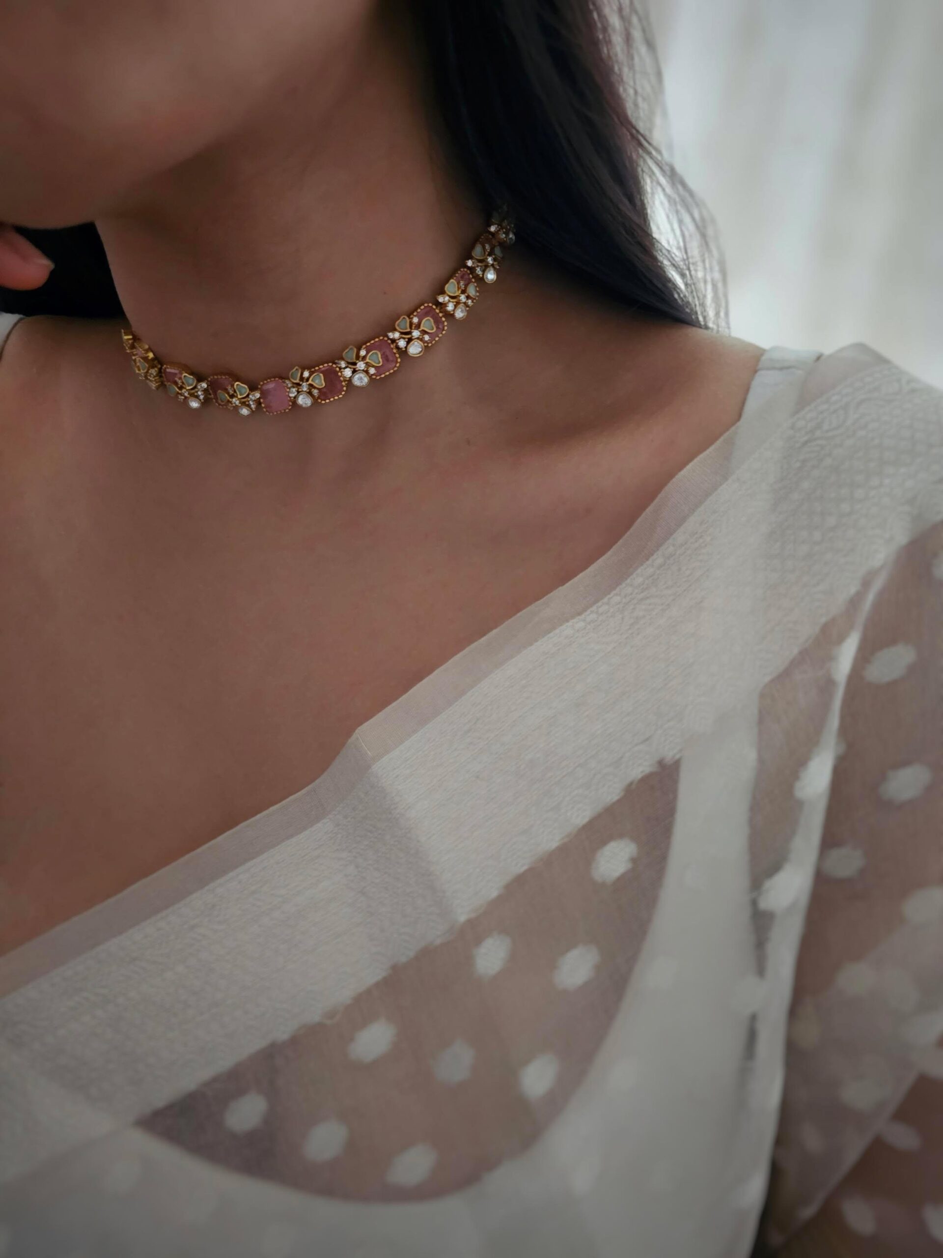 Aiyana delicate quartz necklace Thumbnail