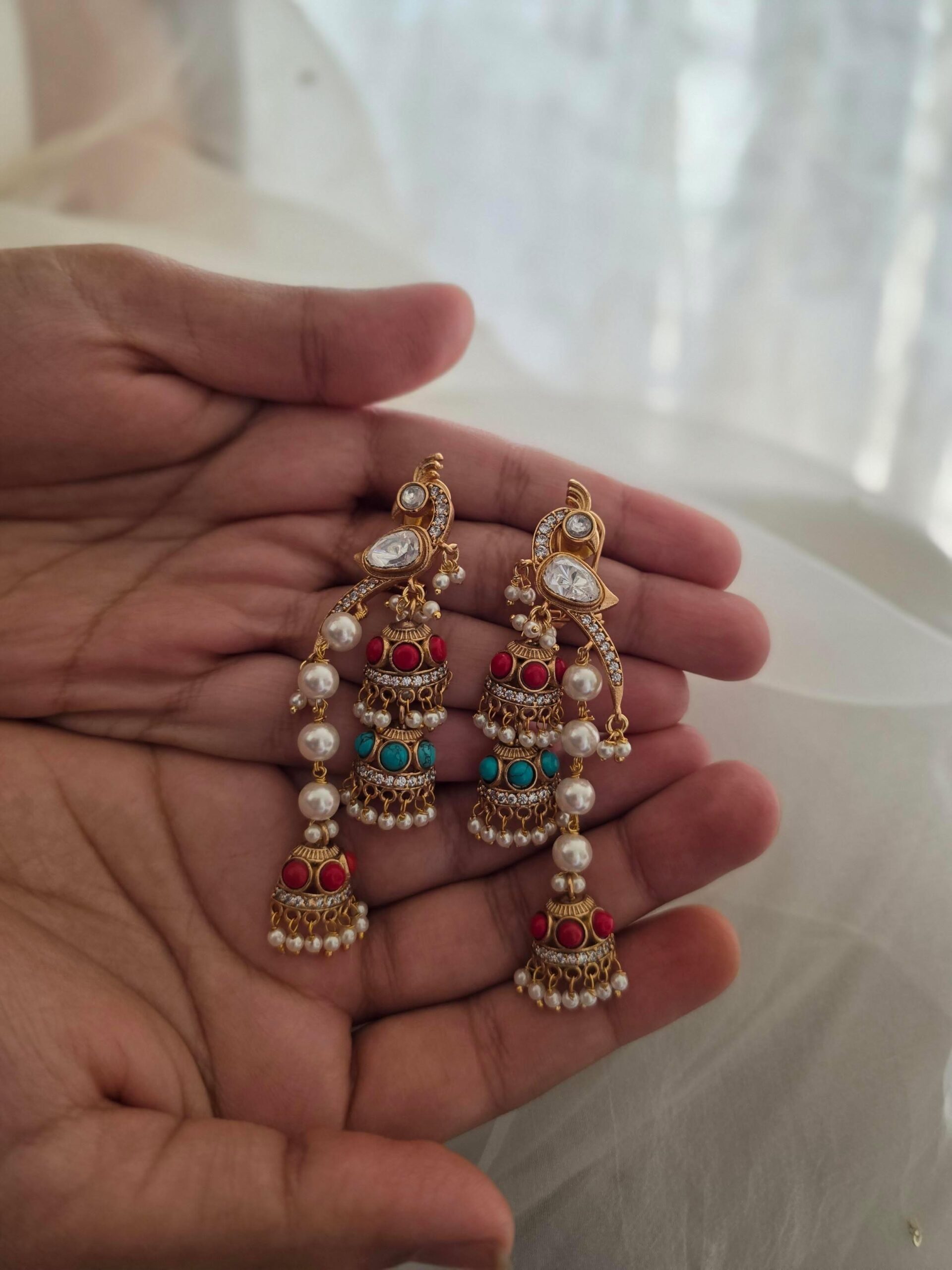 Panchi handcrafted earrings Thumbnail