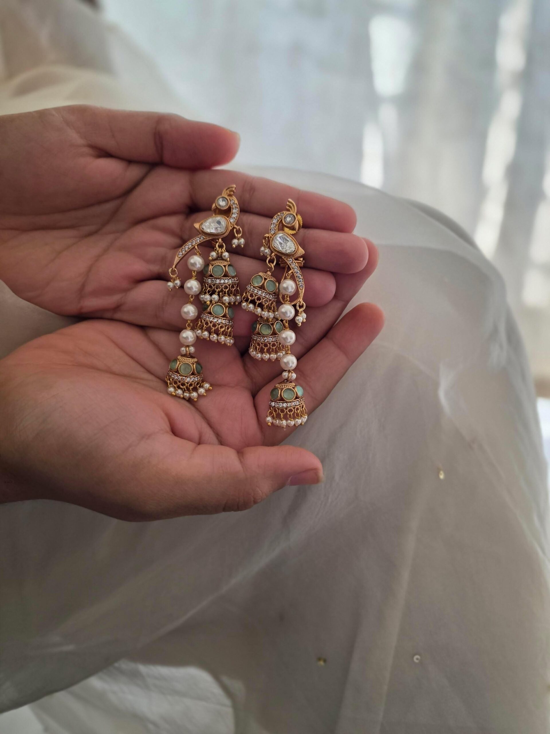 Panchi handcrafted earrings Thumbnail