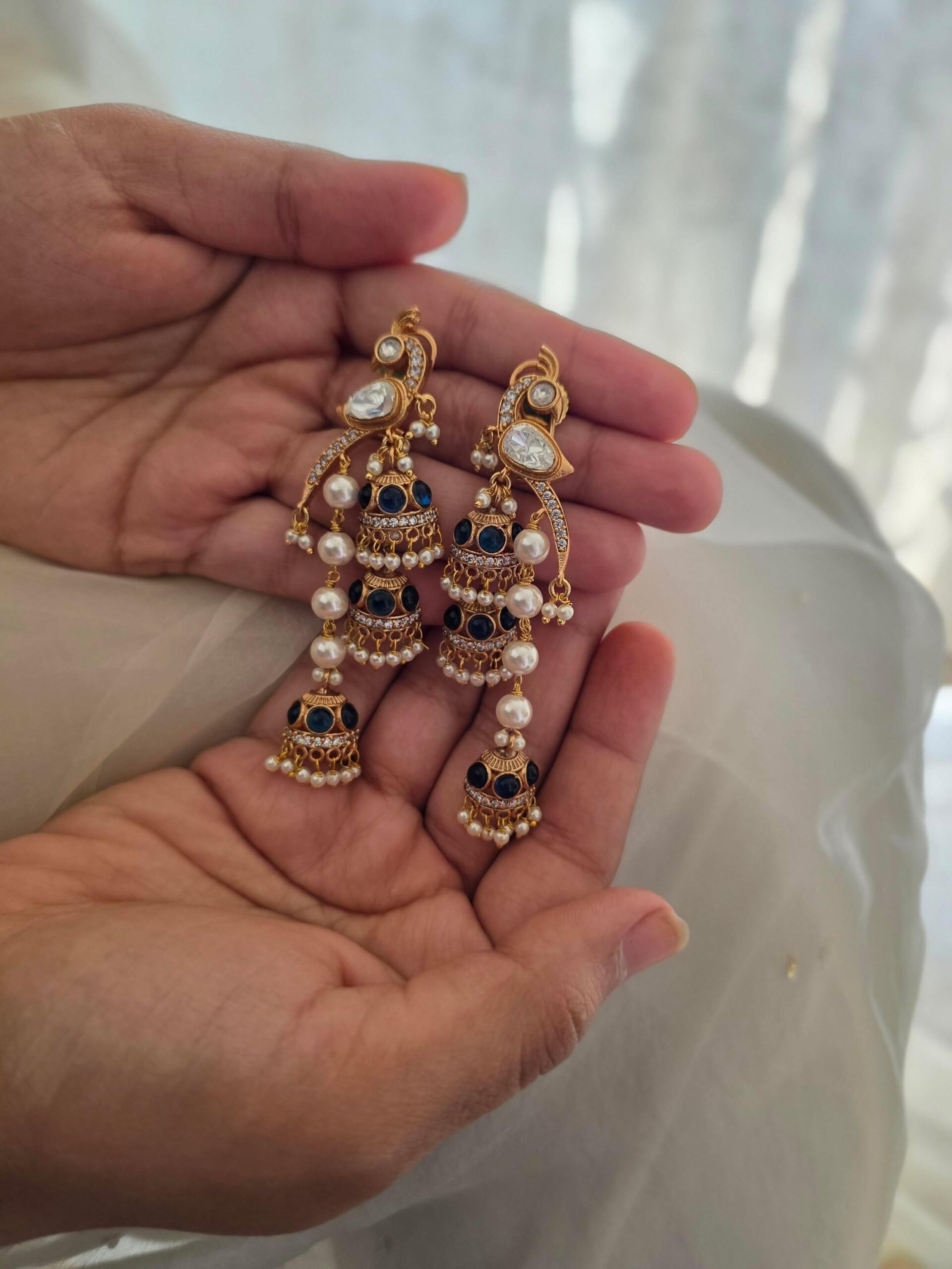 Panchi handcrafted earrings Thumbnail