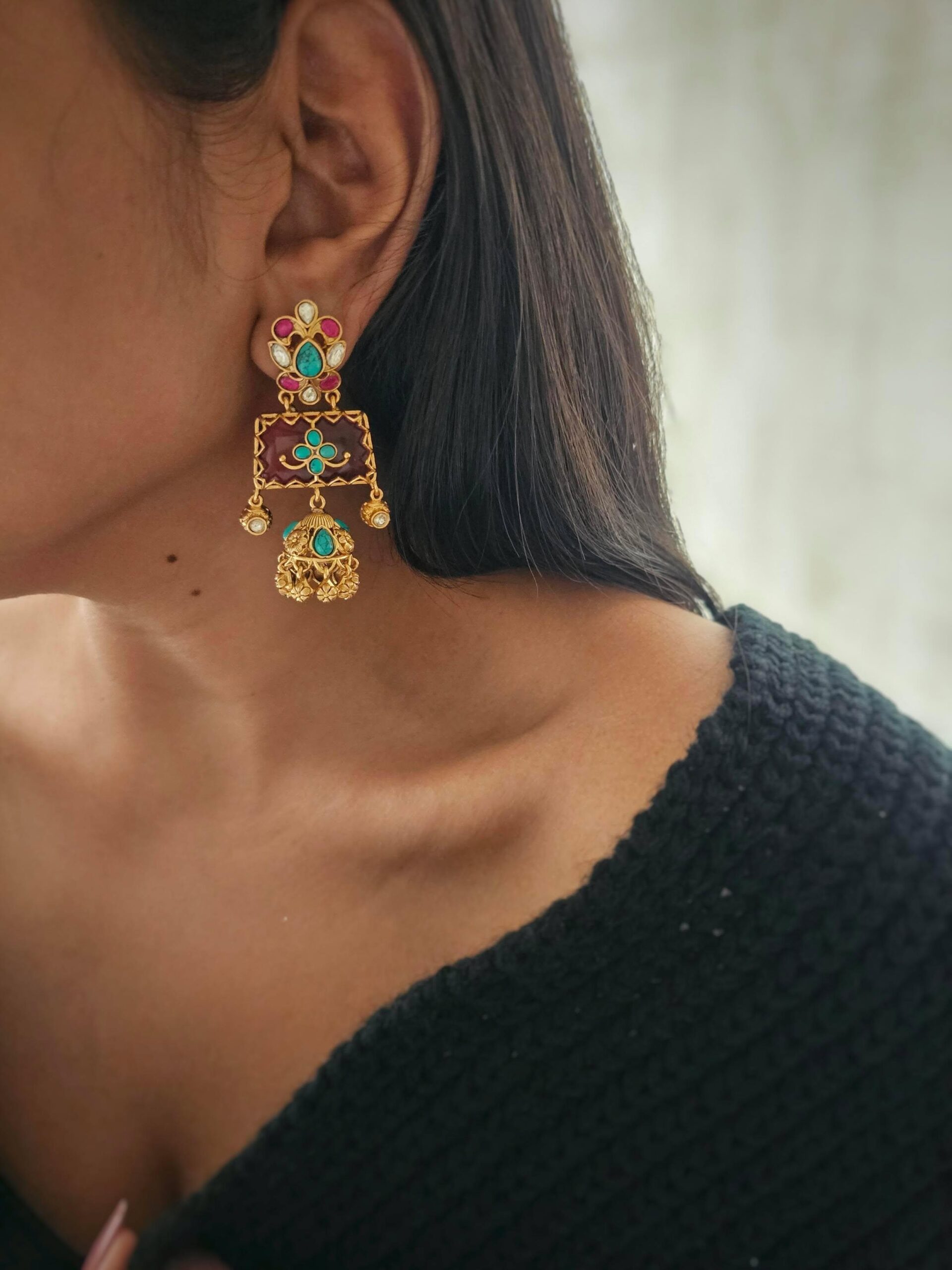 Shabana handcrafted earrings Thumbnail