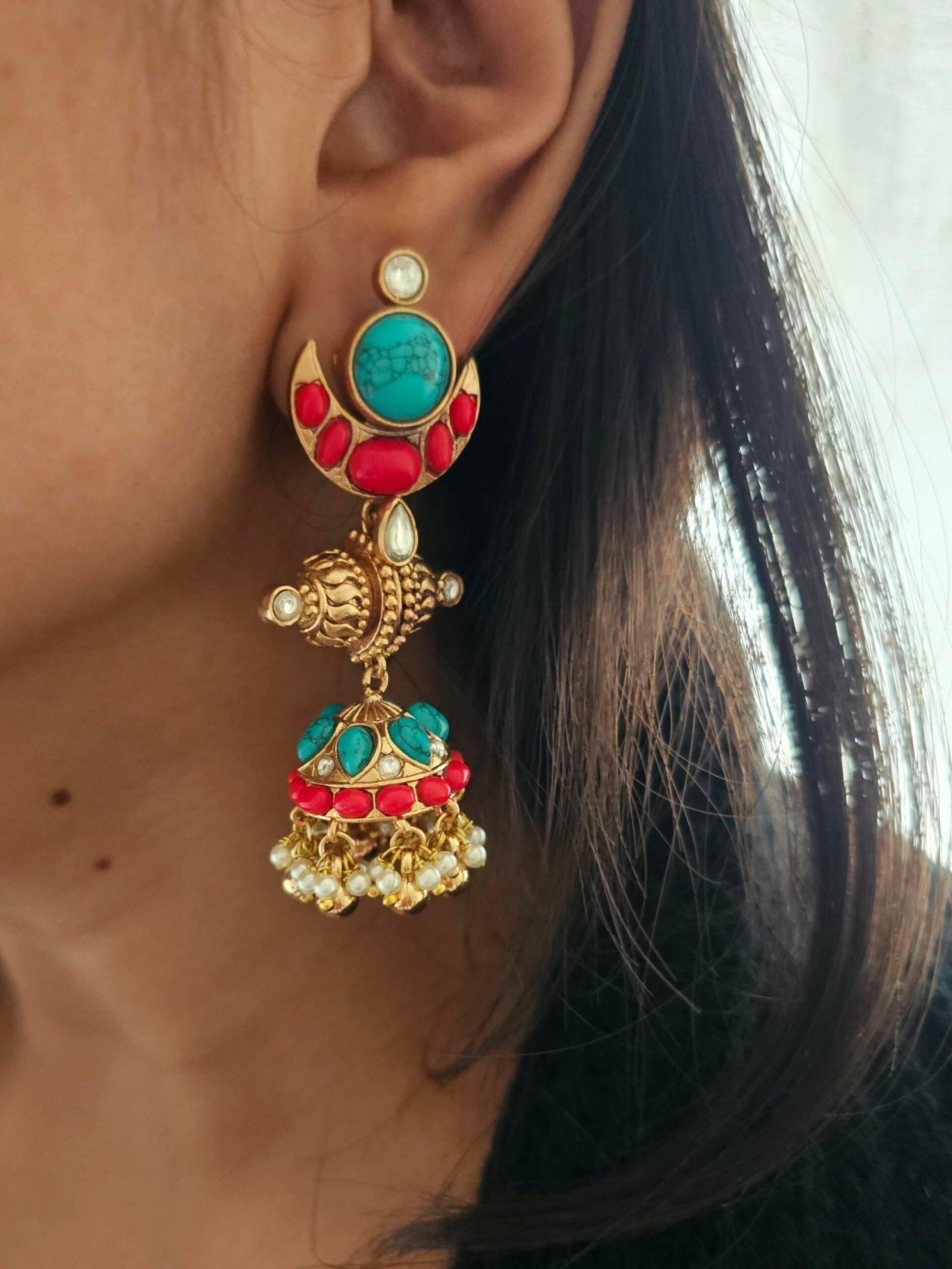Tamrika handcrafted jhumki Thumbnail
