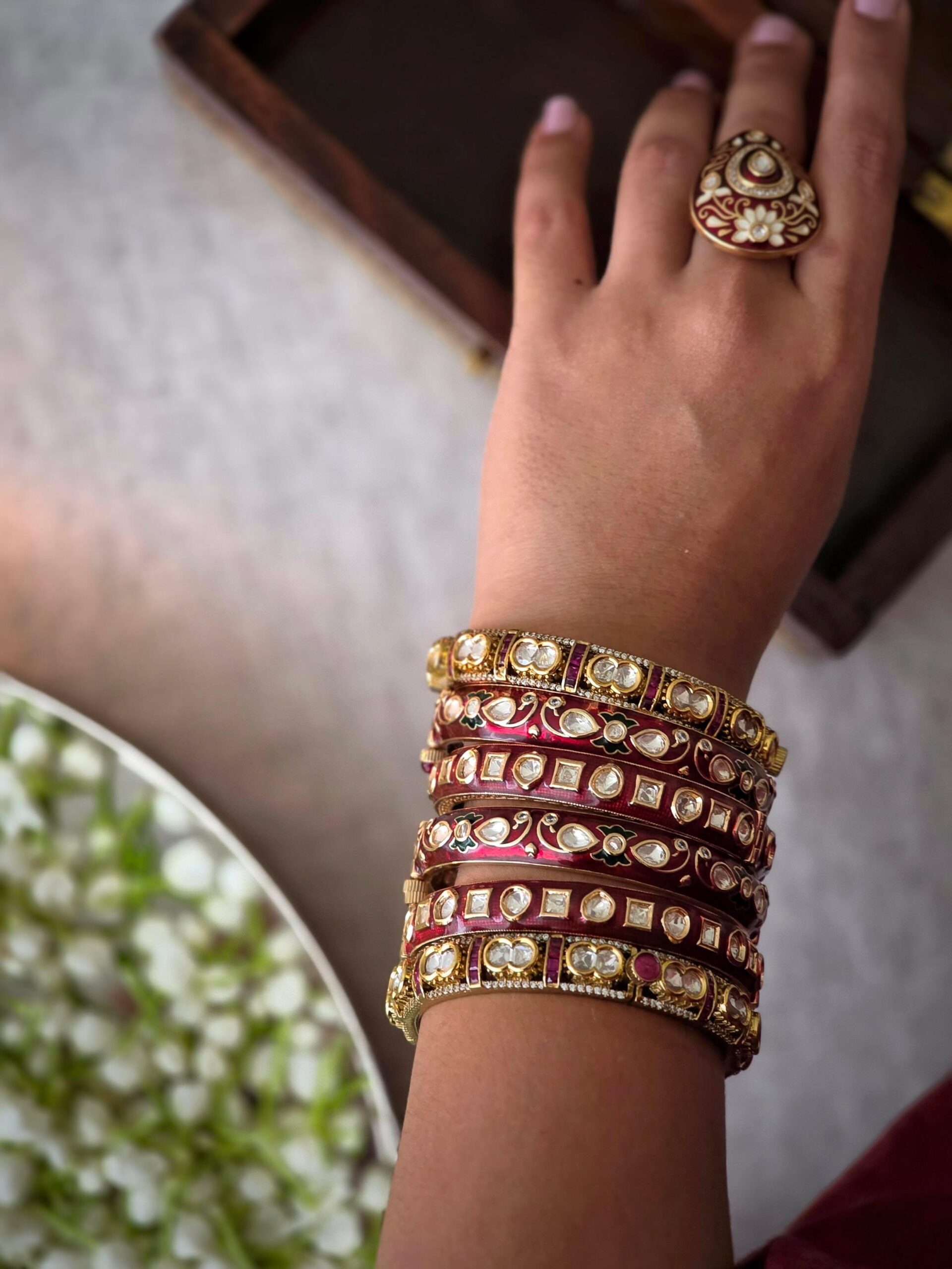 Veisha meenakari Openable Bangle Thumbnail