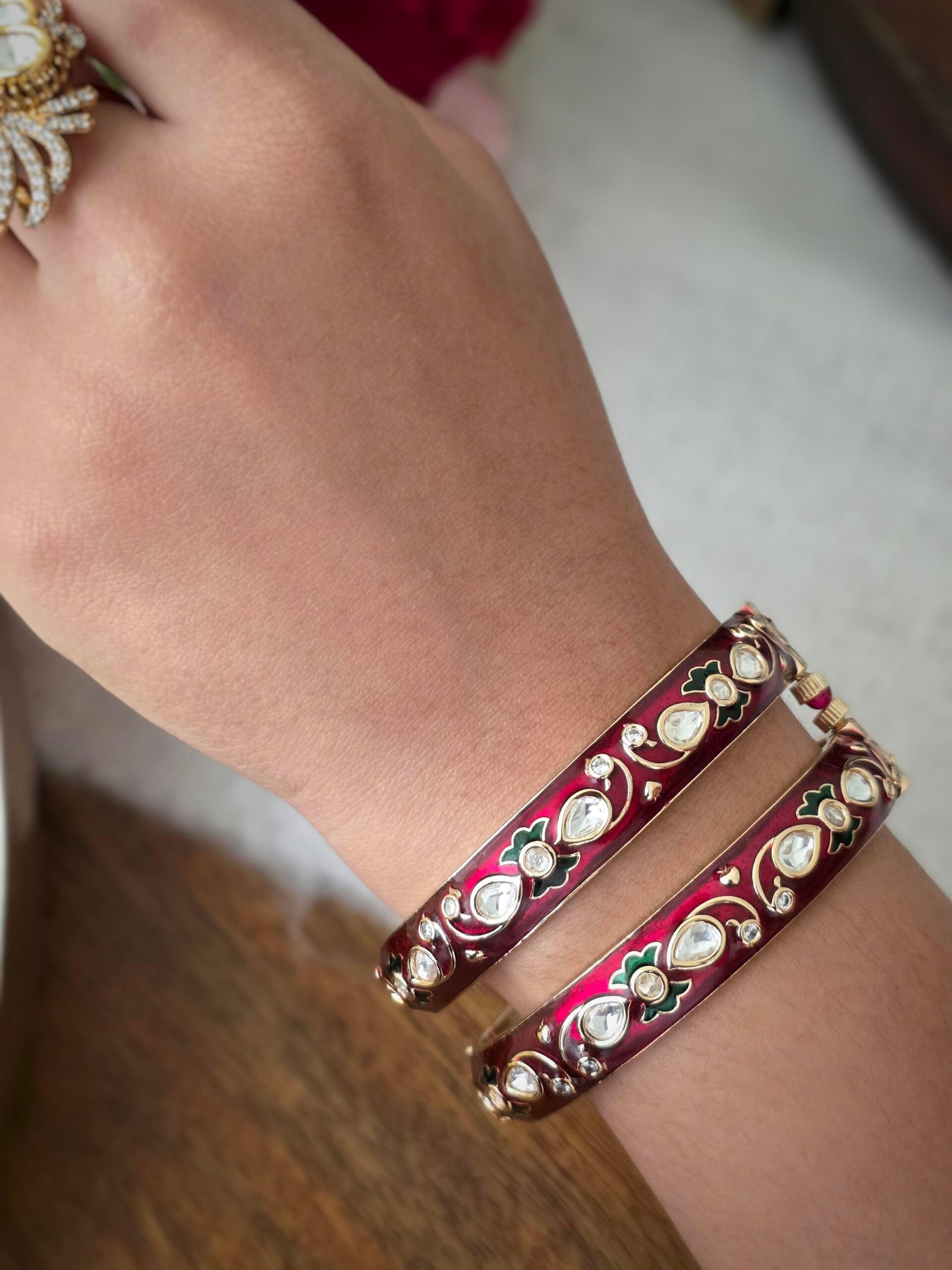 Veisha meenakari Openable Bangle Thumbnail