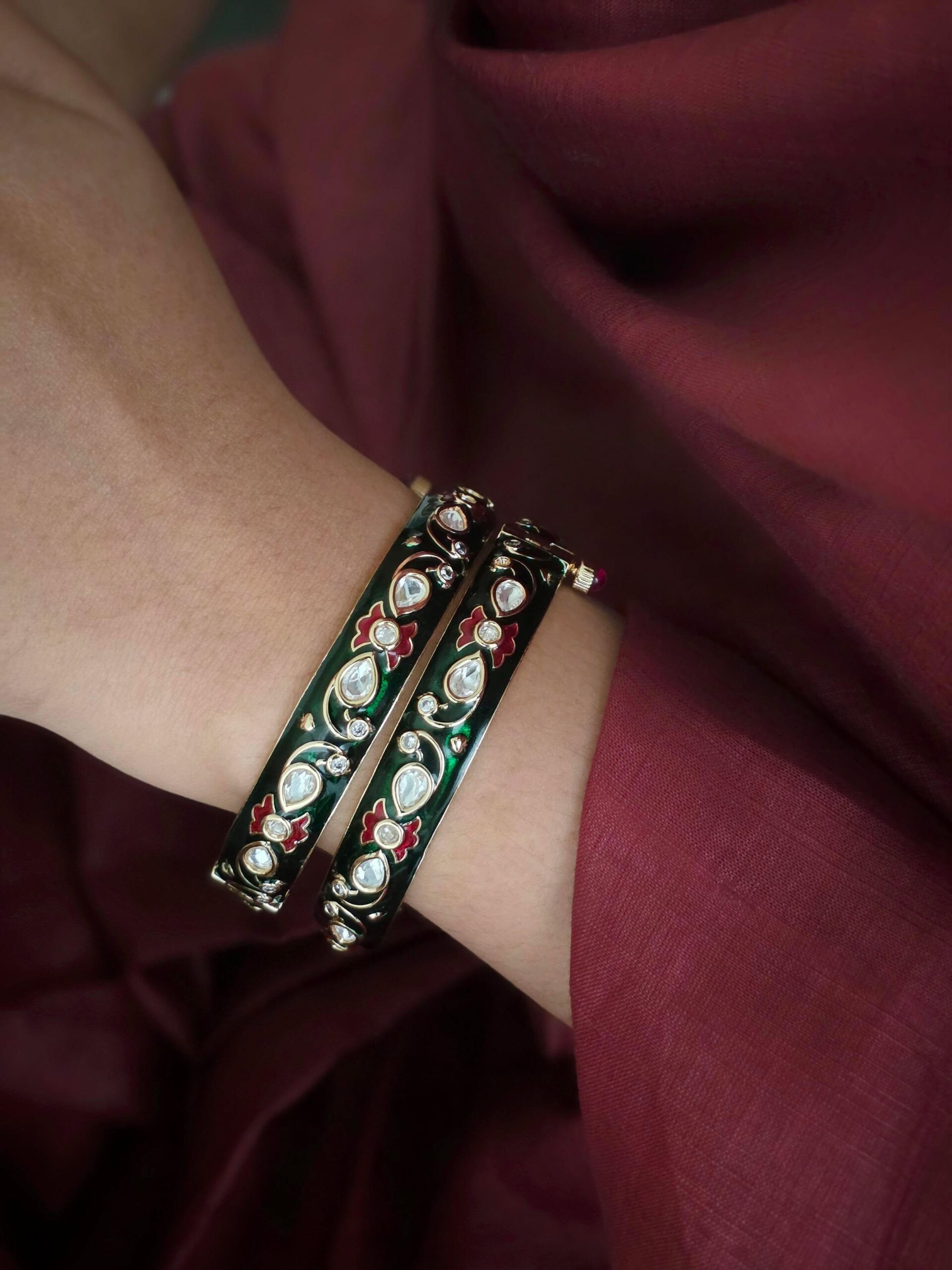 Veisha meenakari Openable Bangles Thumbnail