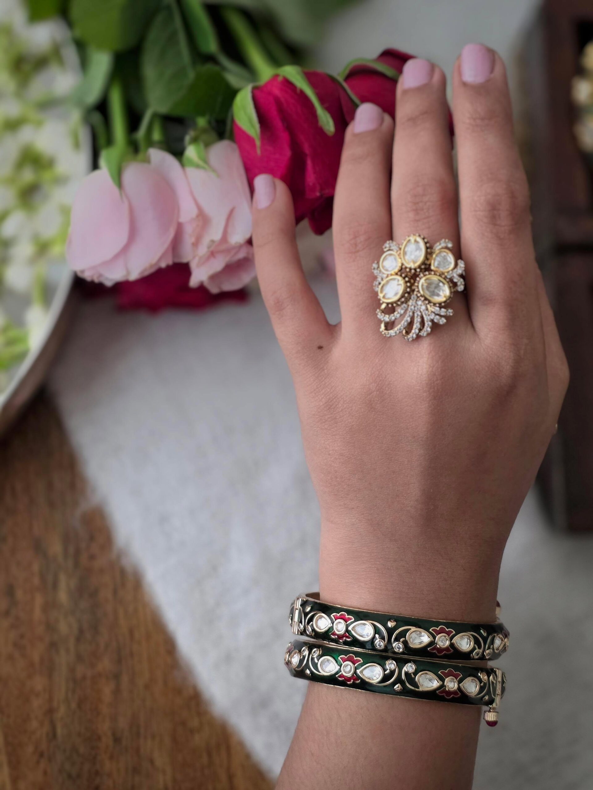 Veisha meenakari Openable Bangles Thumbnail