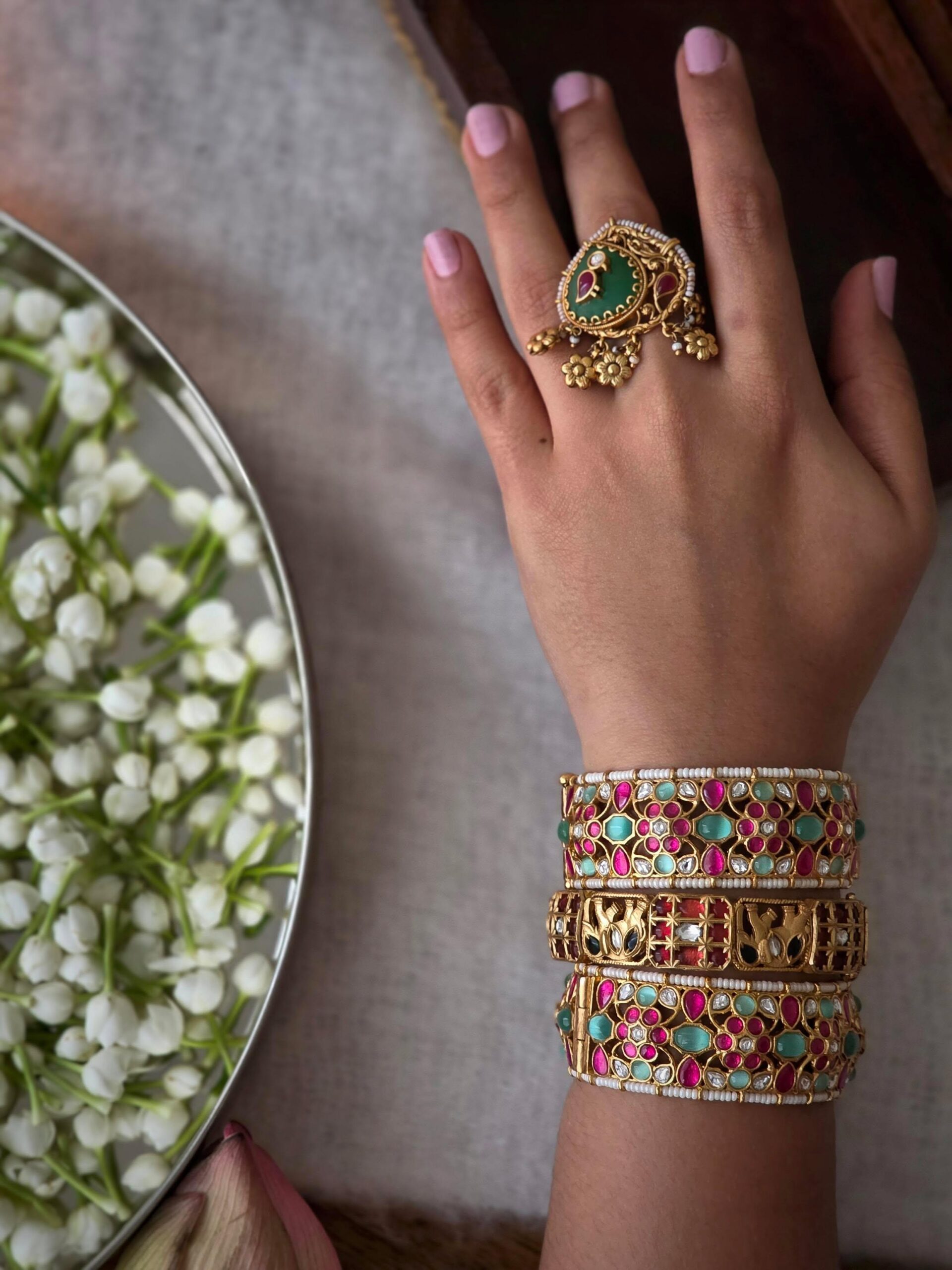 Manorama handcrafted openable bangle Thumbnail