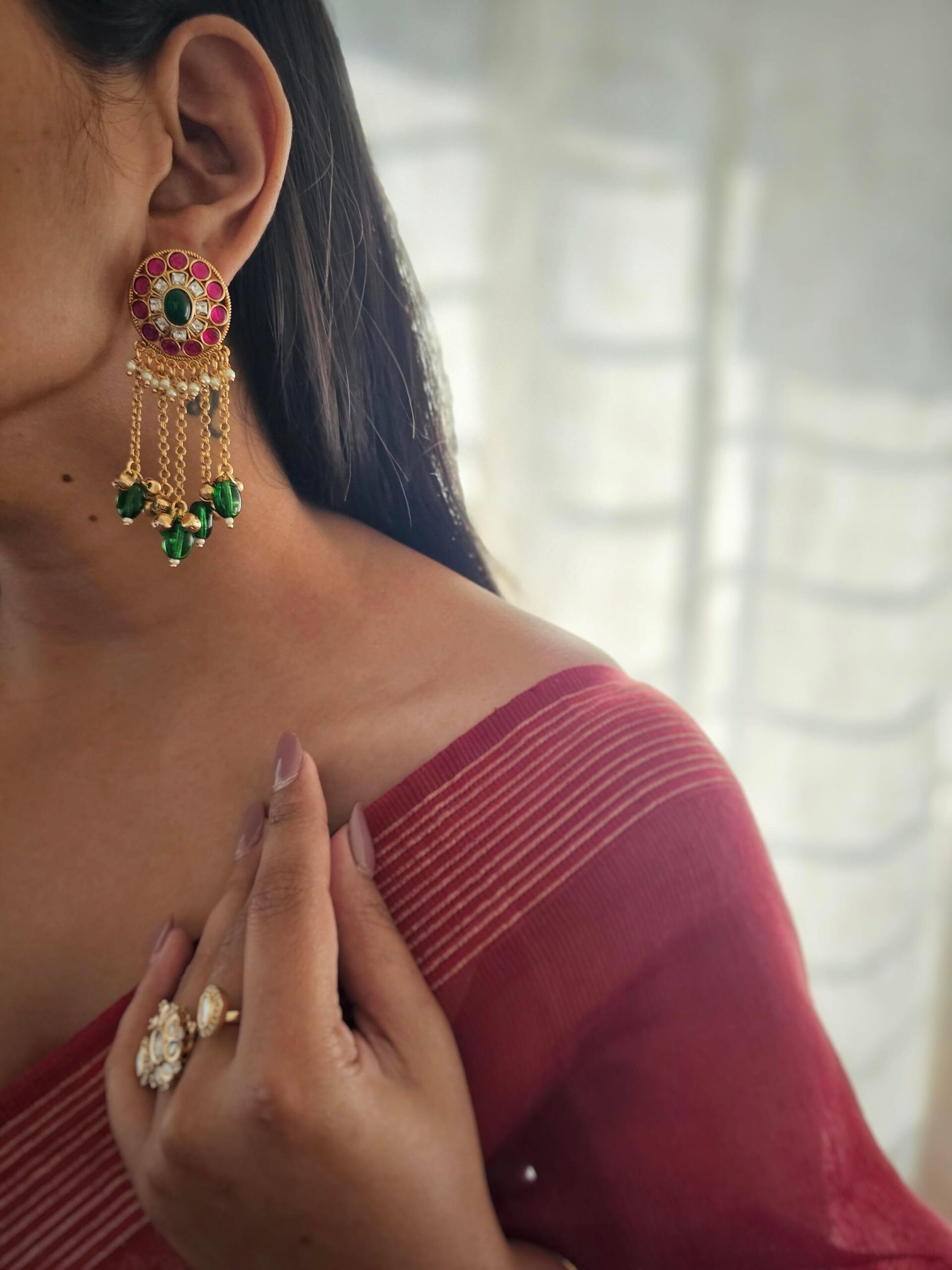 Veisha handcrafted earrings Thumbnail