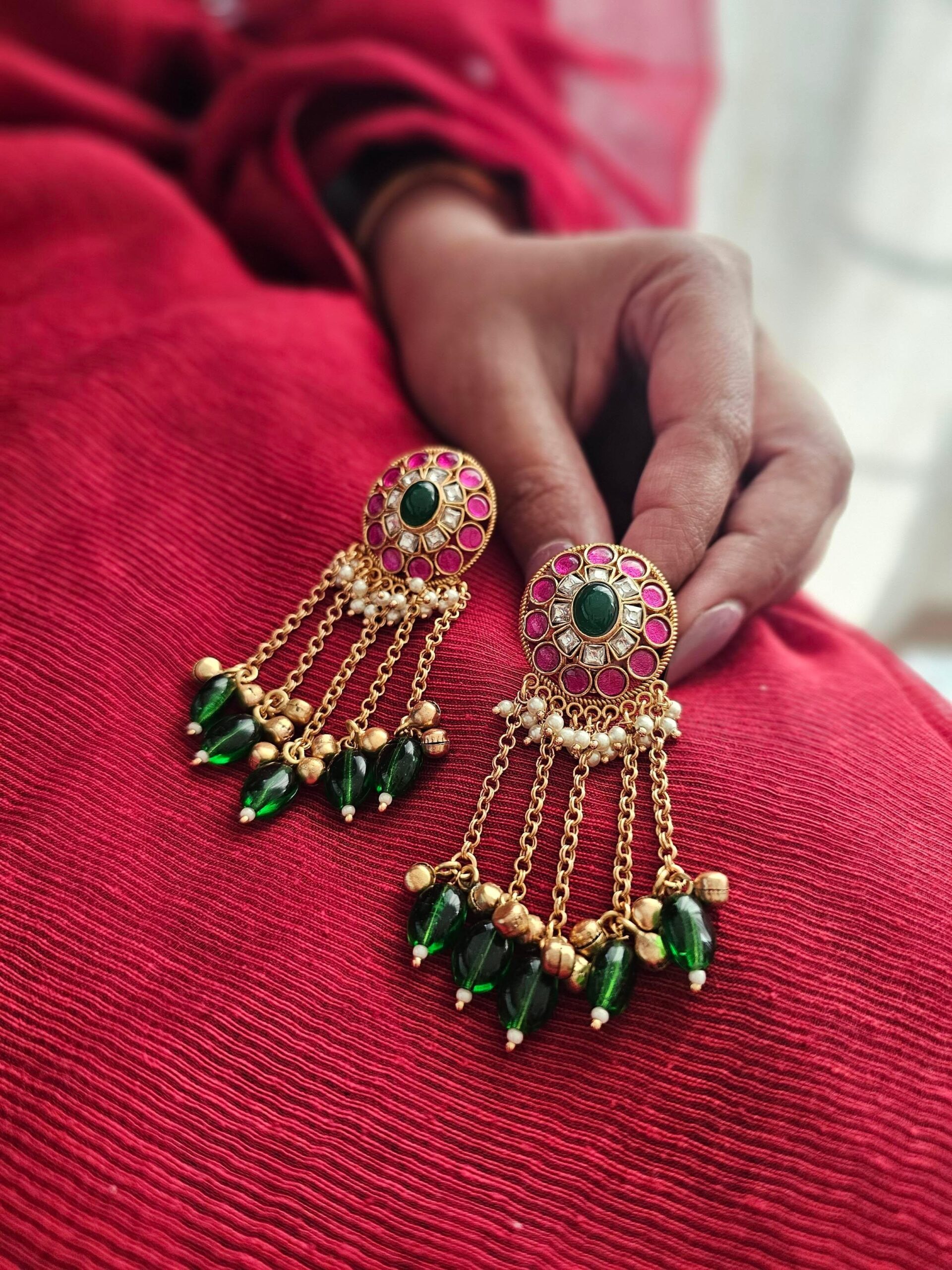 Veisha handcrafted earrings Thumbnail