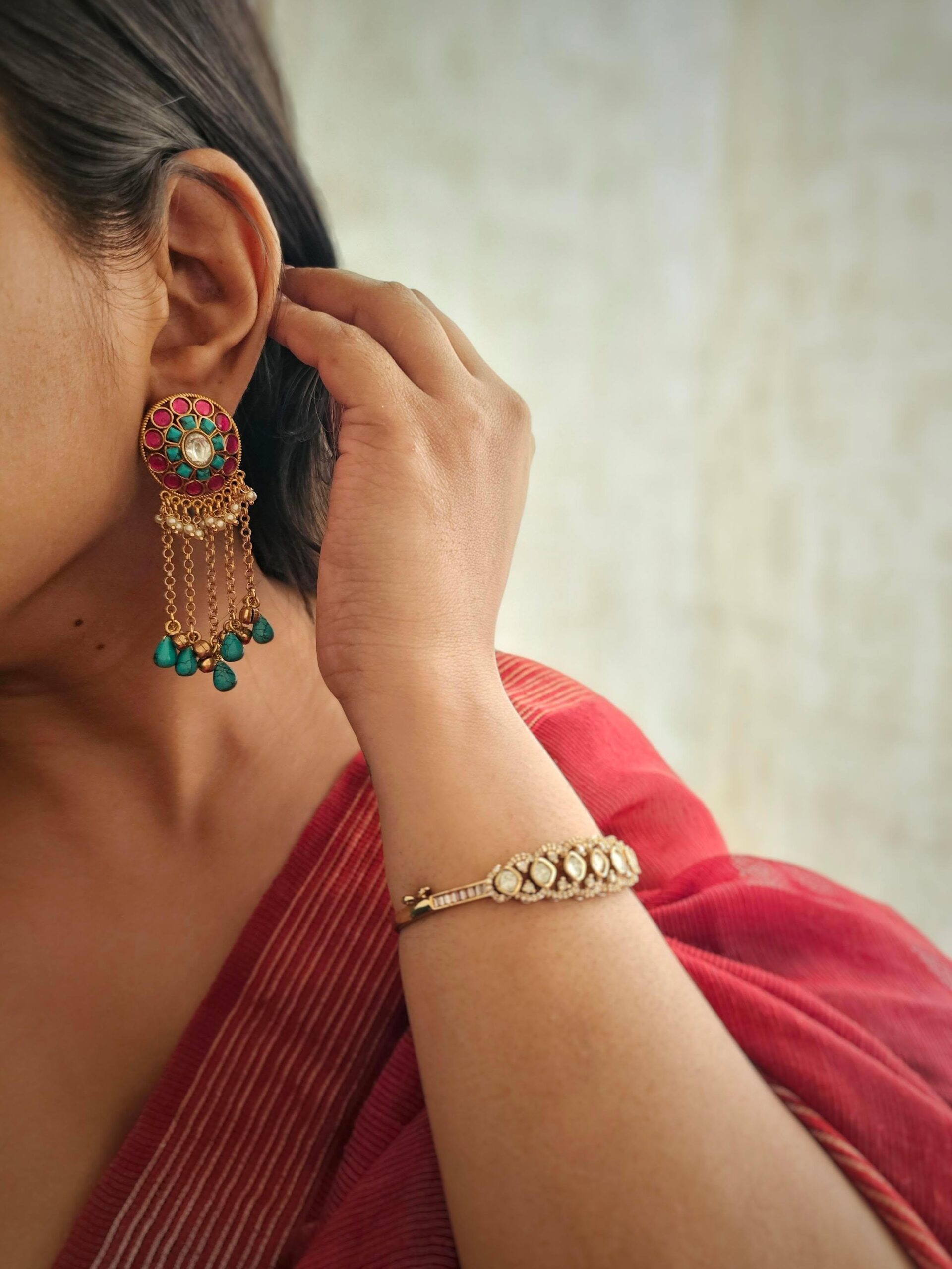 Viesha handcrafted earrings Thumbnail