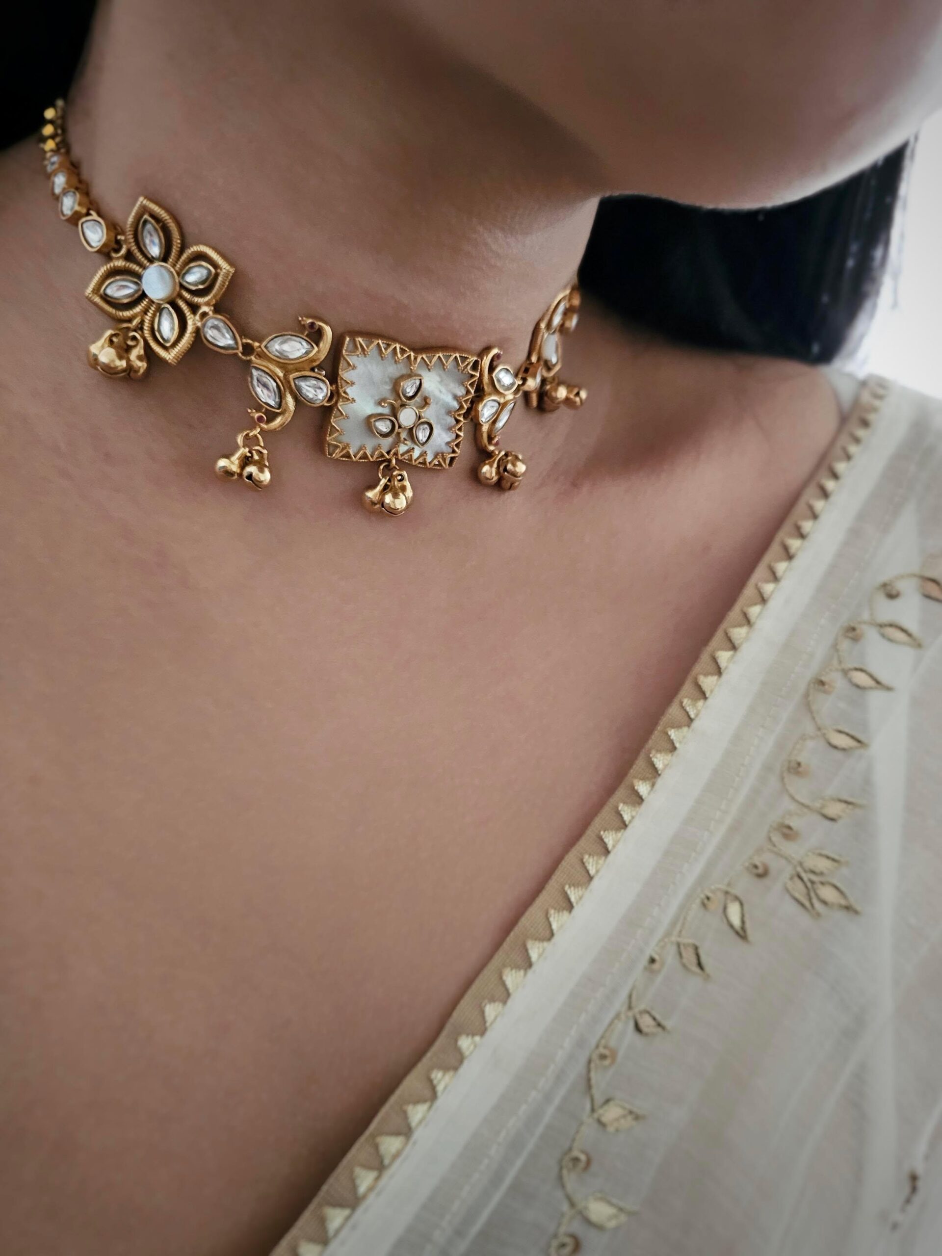 Aratrika handcrafted delicate choker Thumbnail