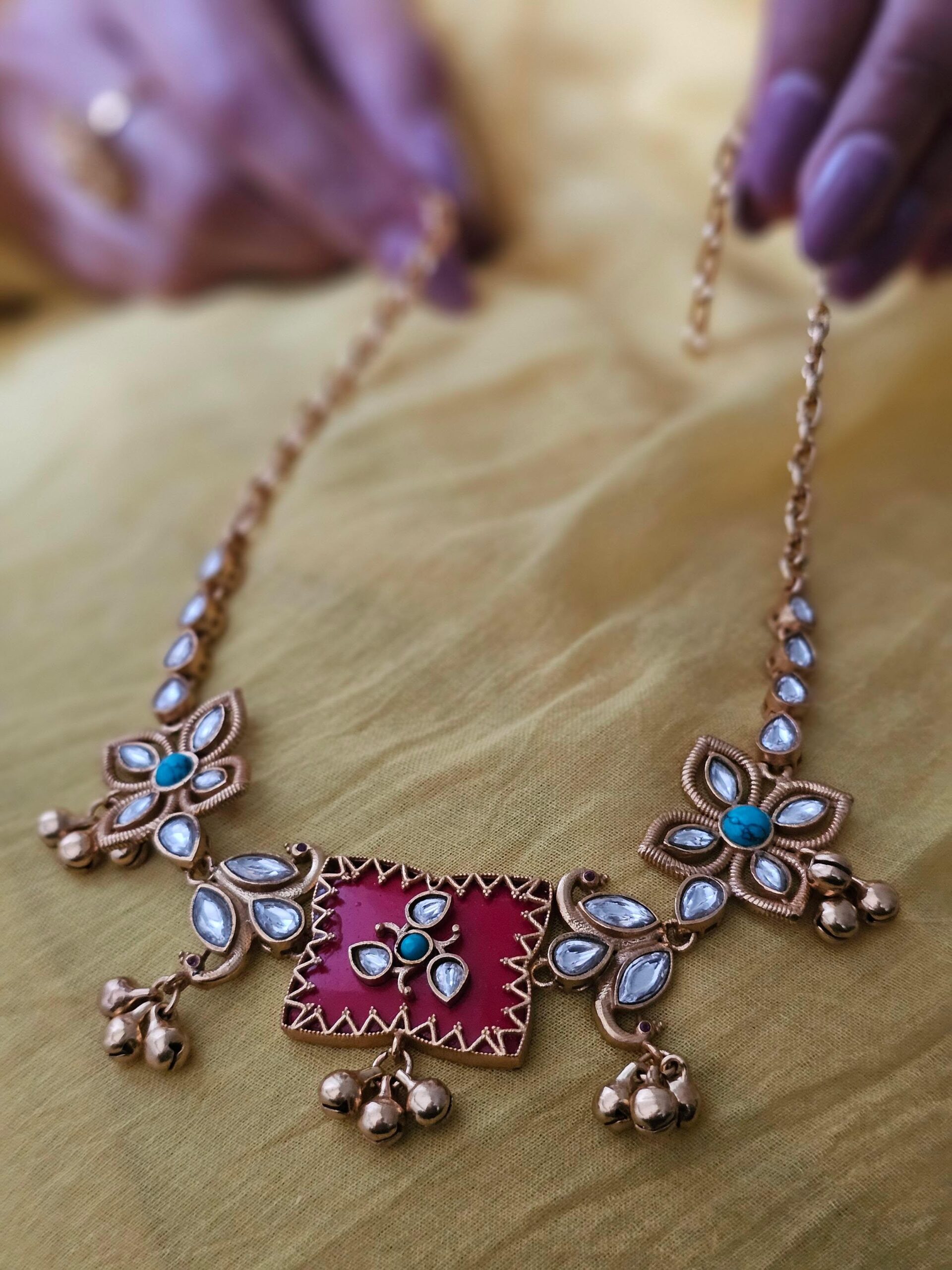 Aratrika handcrafted delicate choker Thumbnail