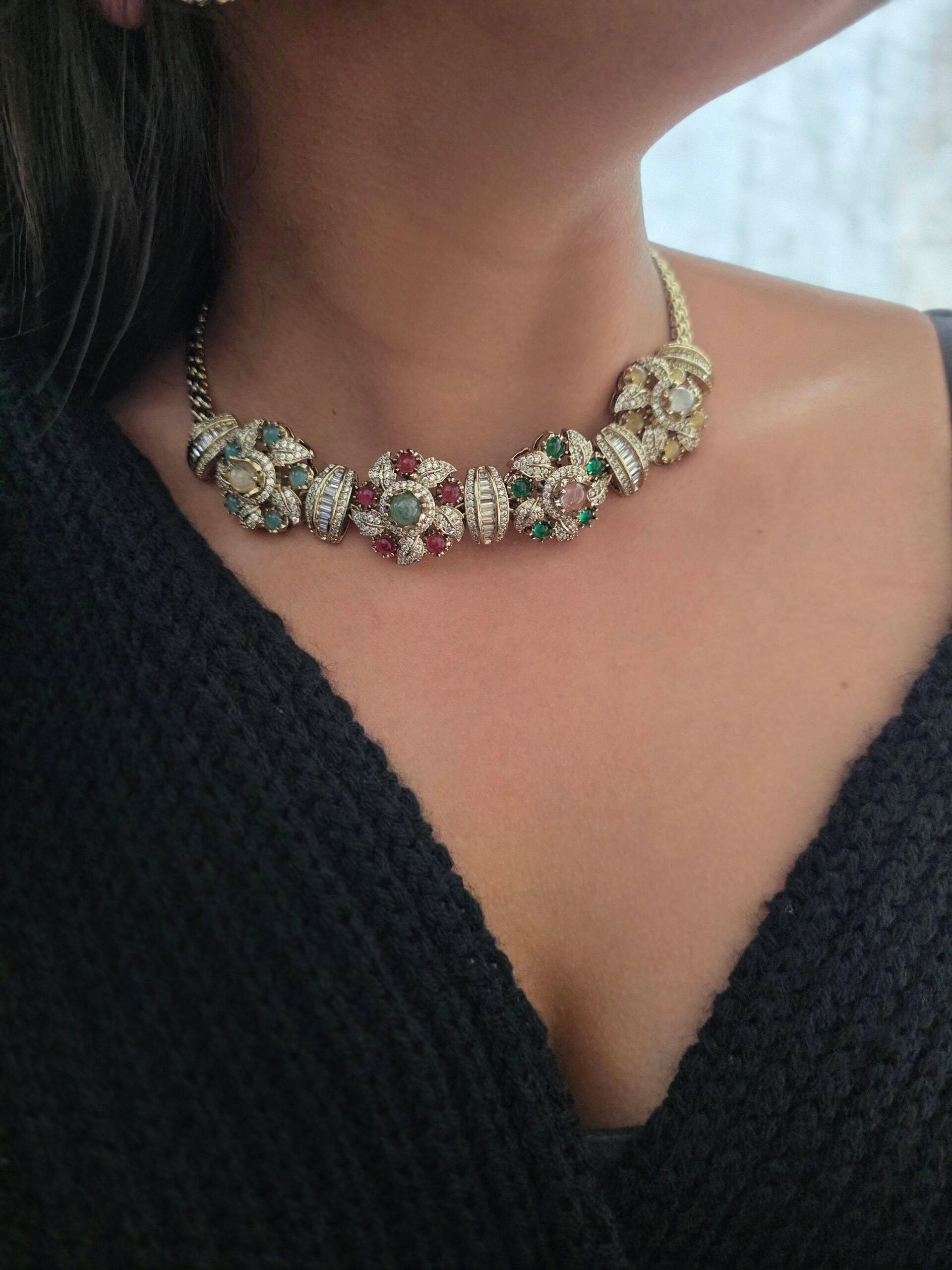 Eesha semi precious necklace Thumbnail