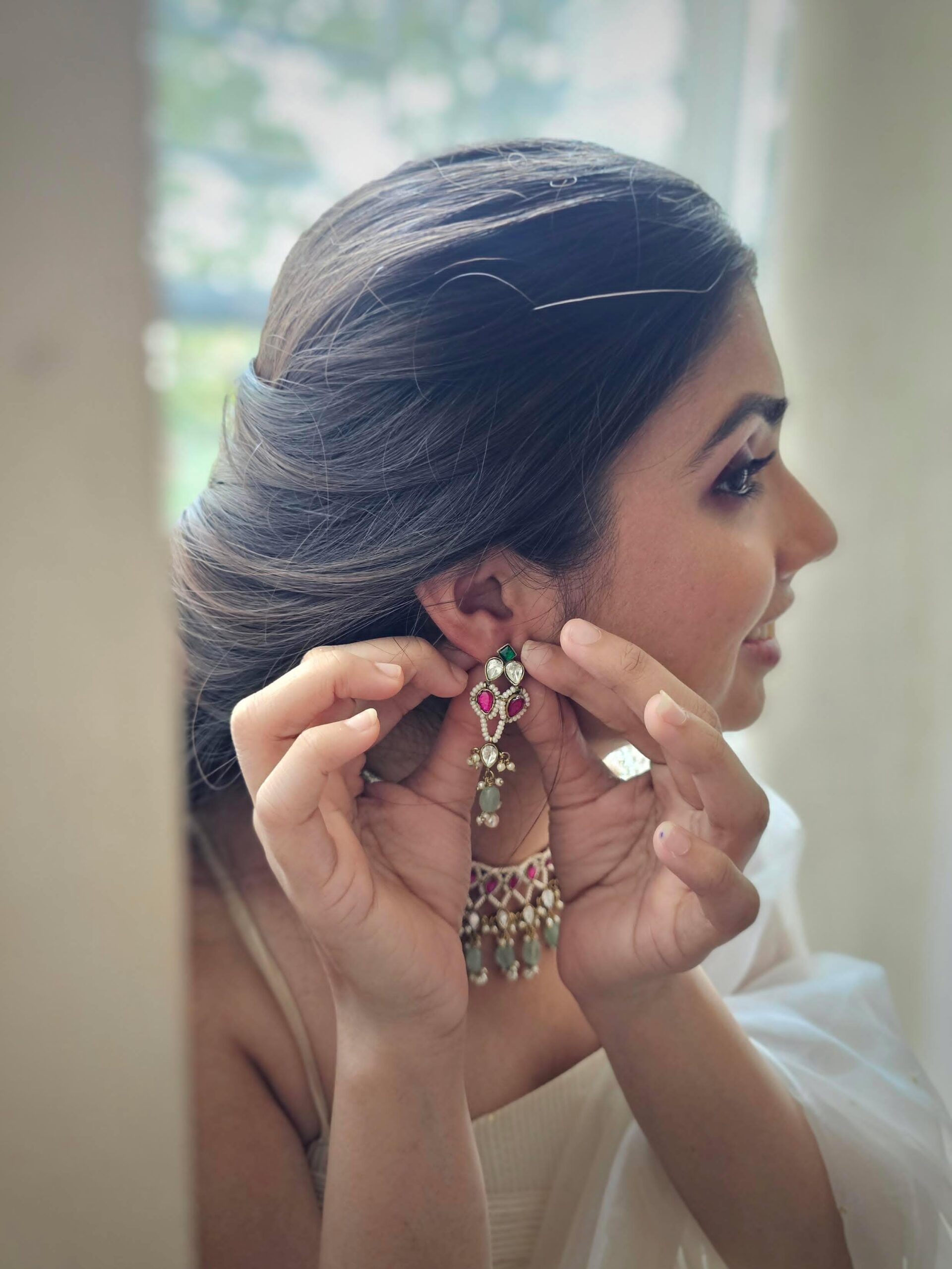 Vaisha pearl and polki necklace Thumbnail