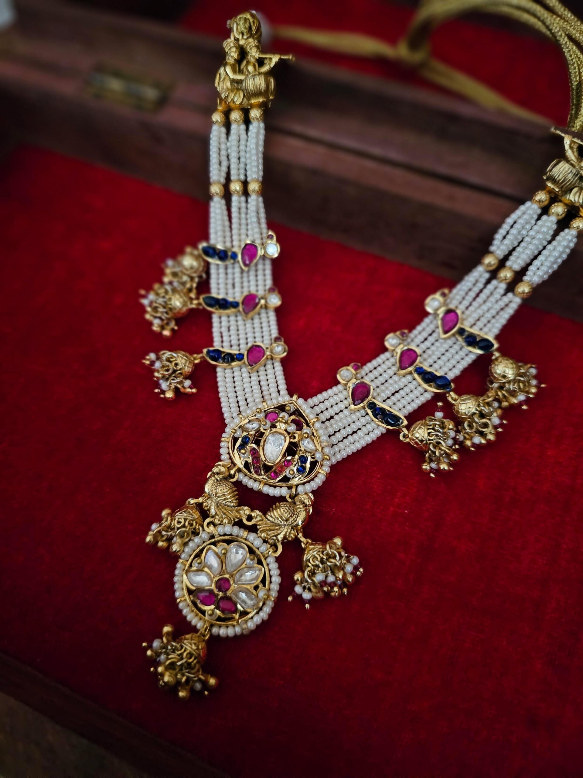 Vasika polki and pearl necklace Thumbnail