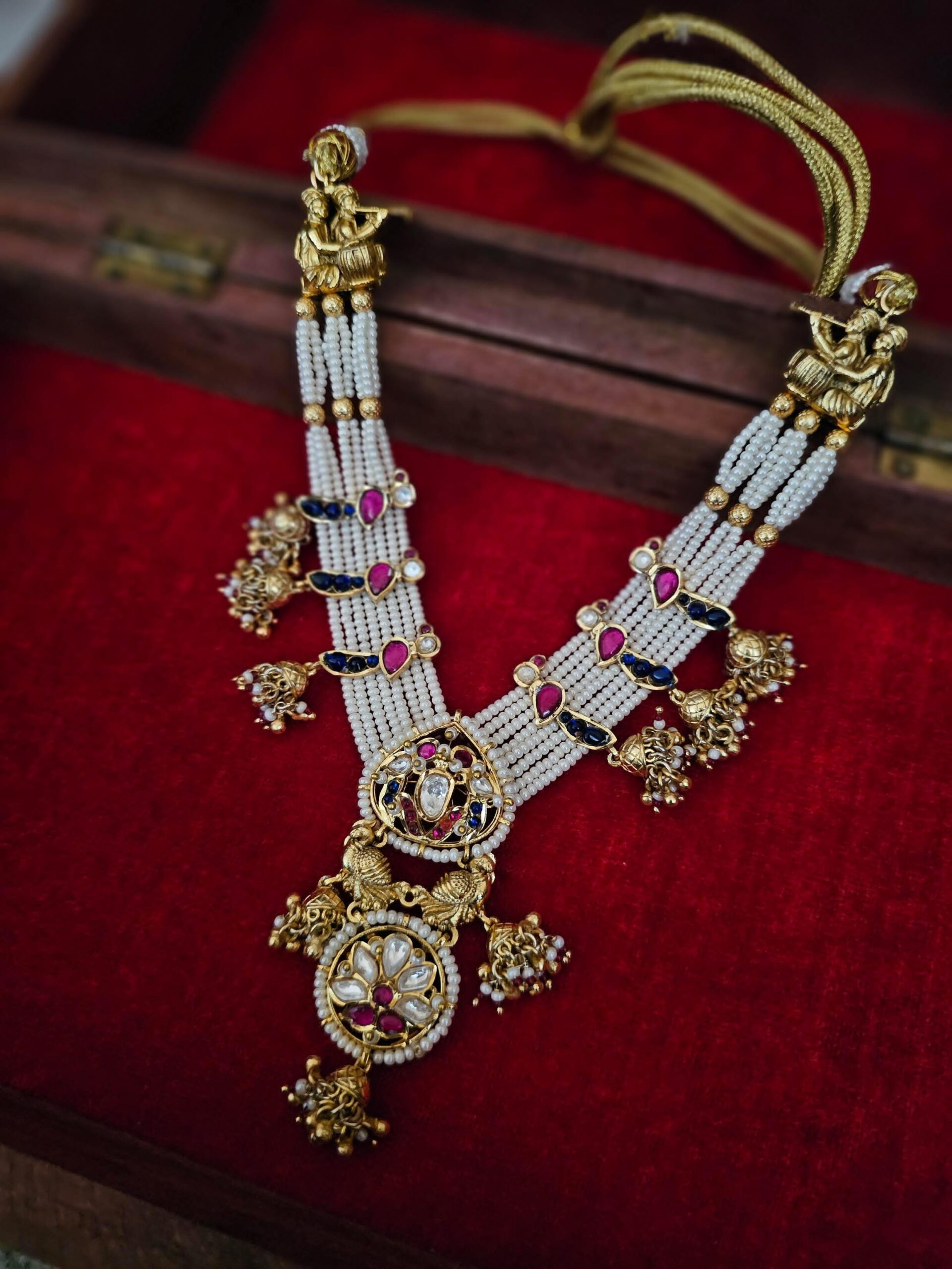 Vasika polki and pearl necklace Thumbnail