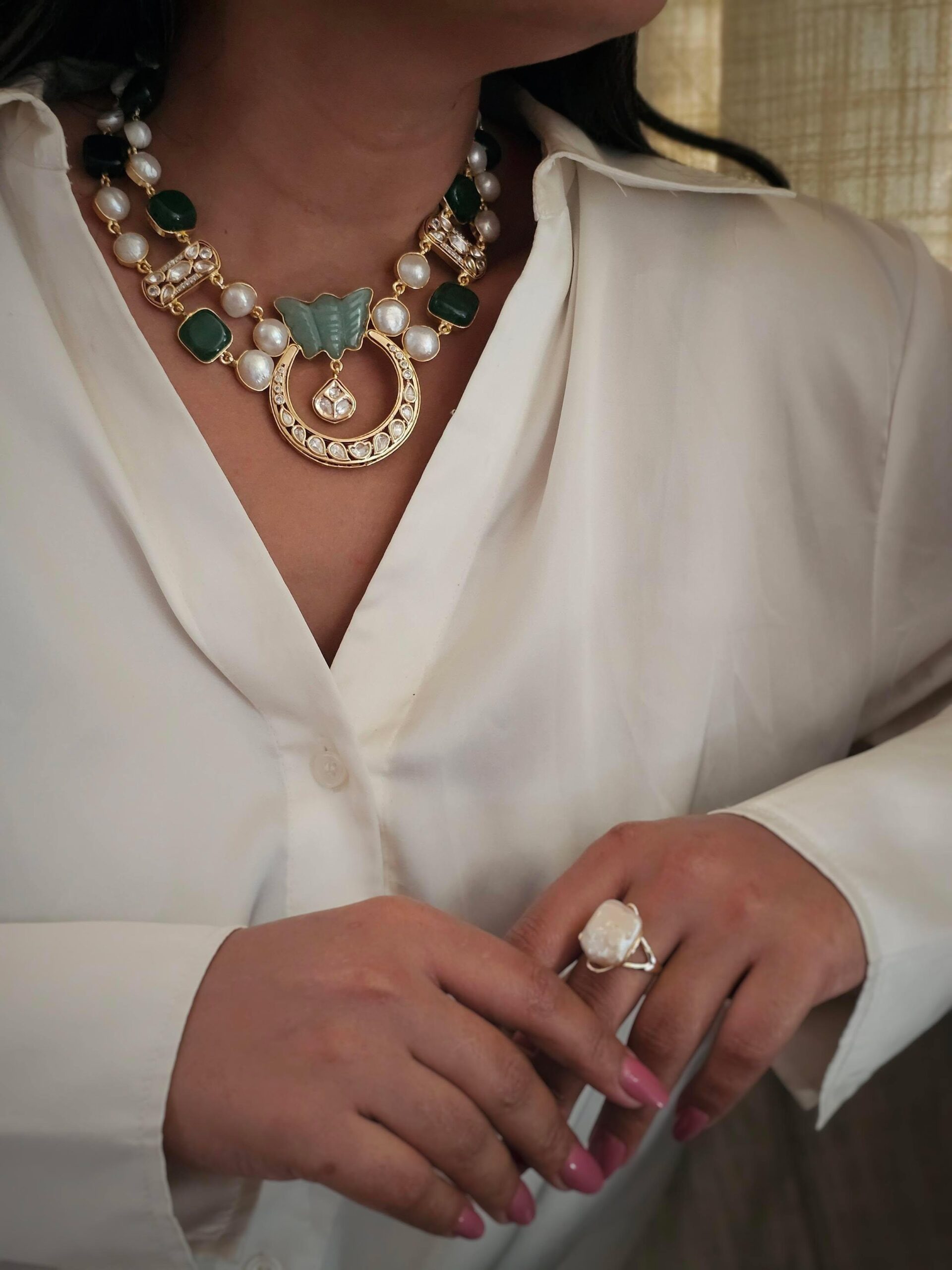 Harshlata baroque necklace Thumbnail