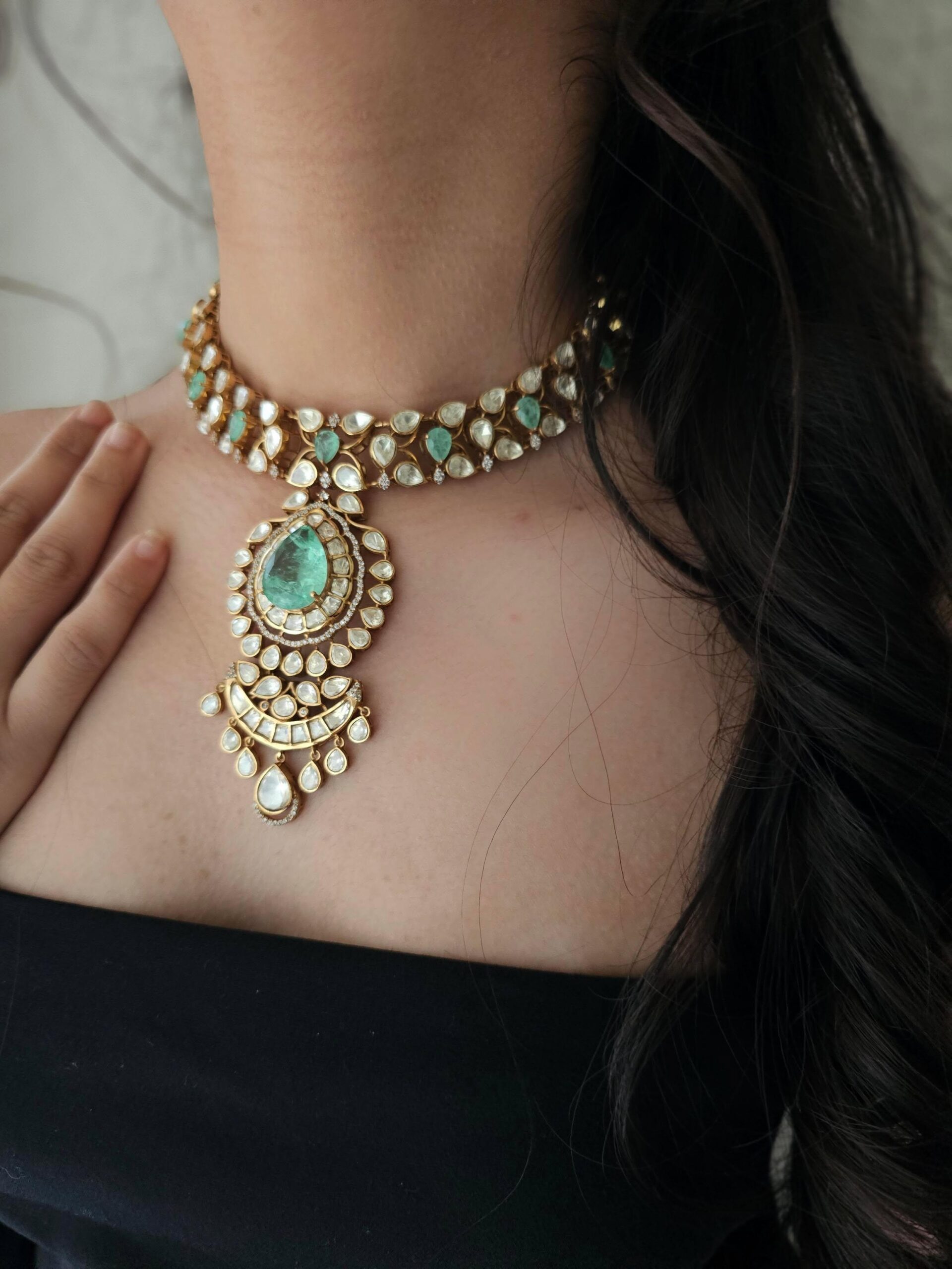 Mohin polki necklace Thumbnail