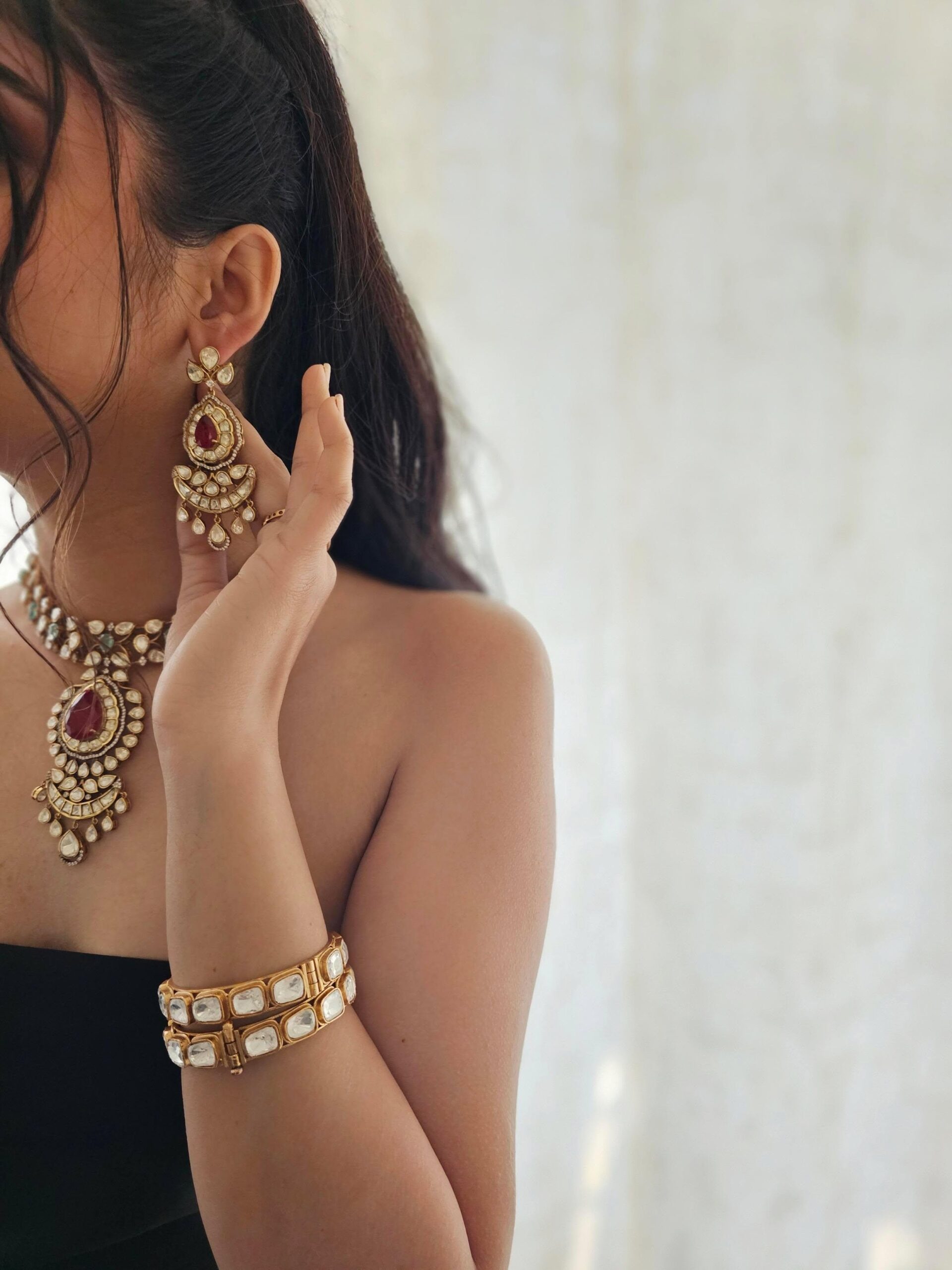 Mohin polki necklace Thumbnail