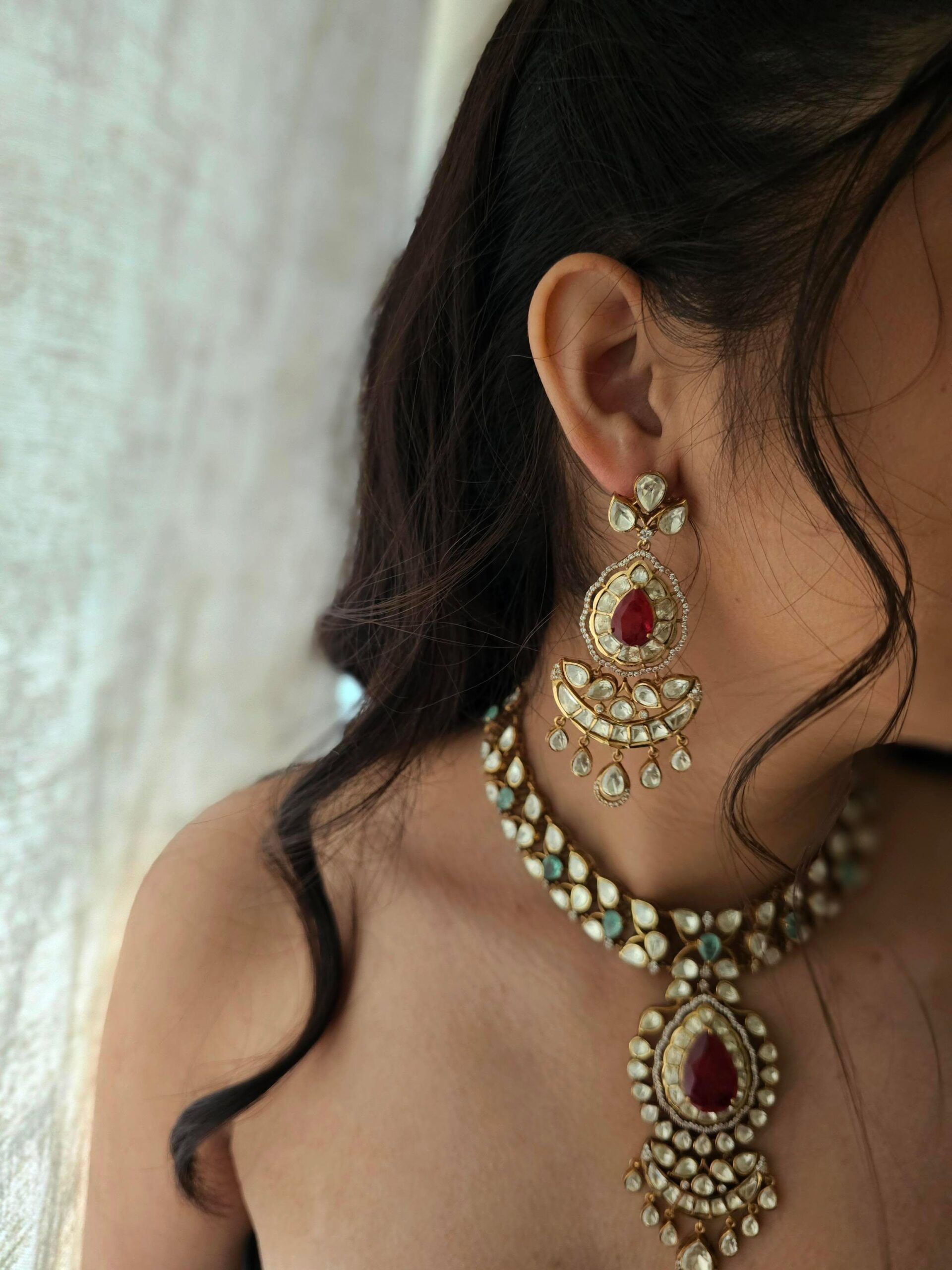 Mohin polki necklace Thumbnail