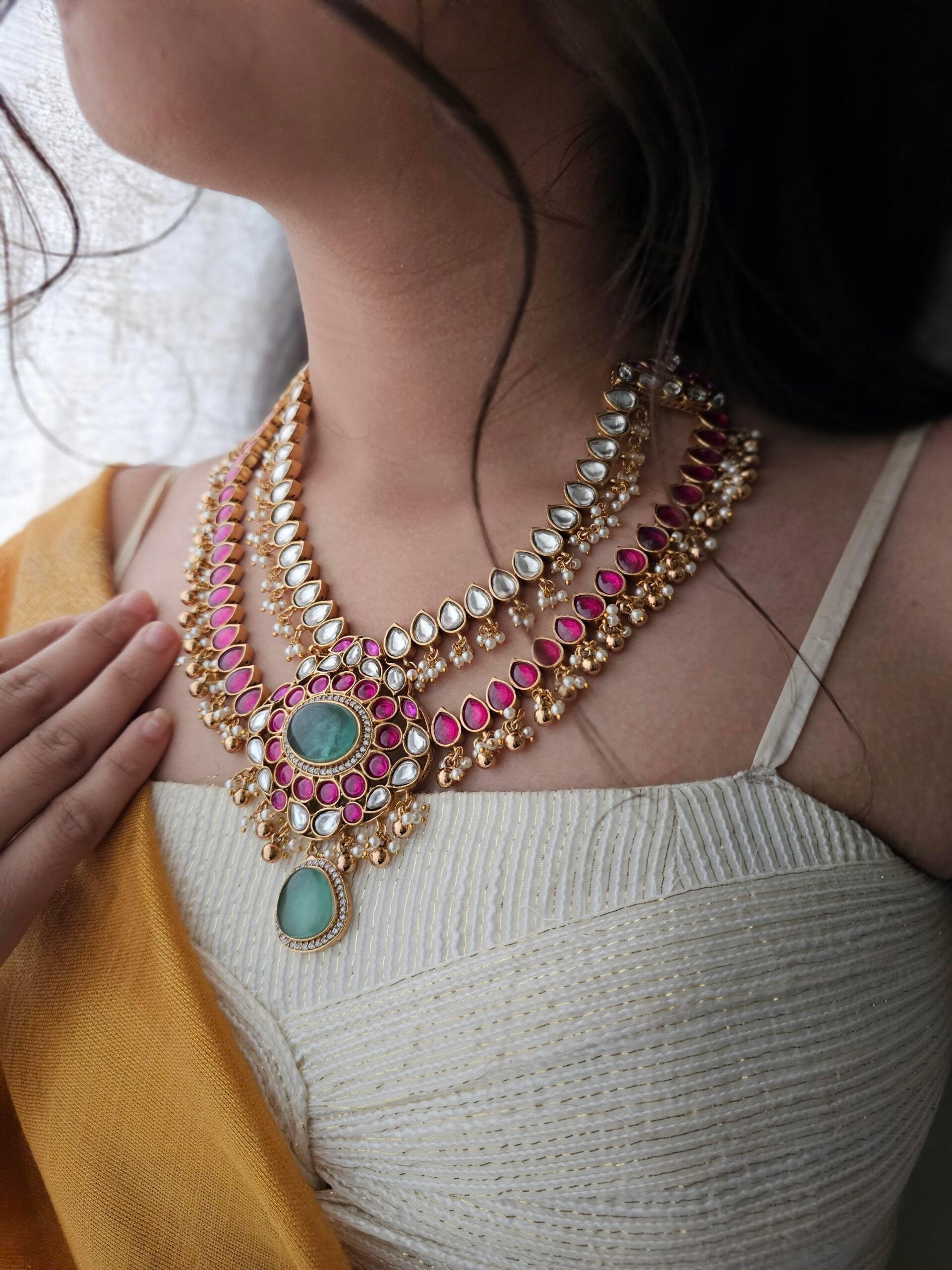 Pankhuri handcrafted necklace Thumbnail