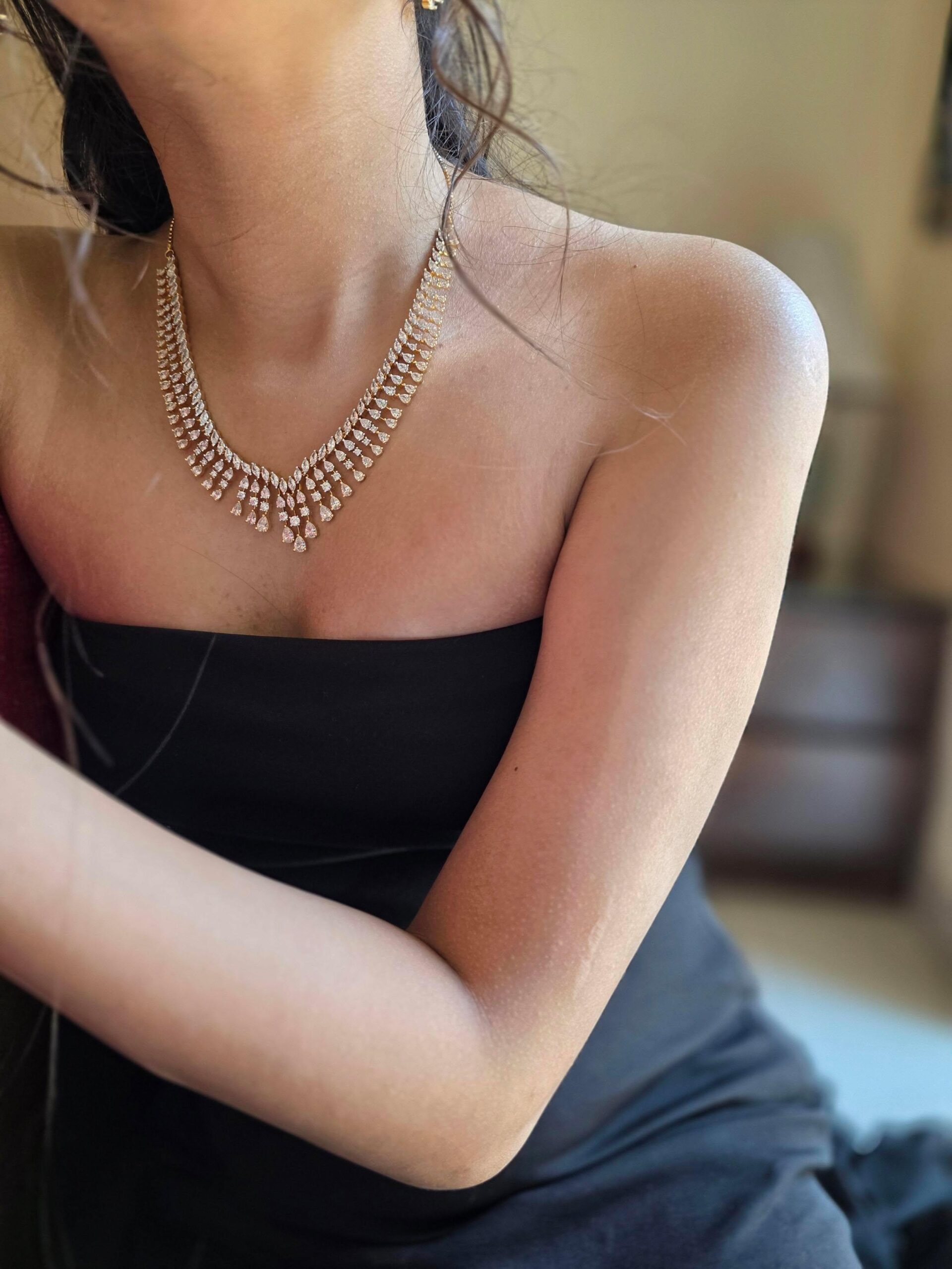 Omri diamond - look delicate necklace Thumbnail