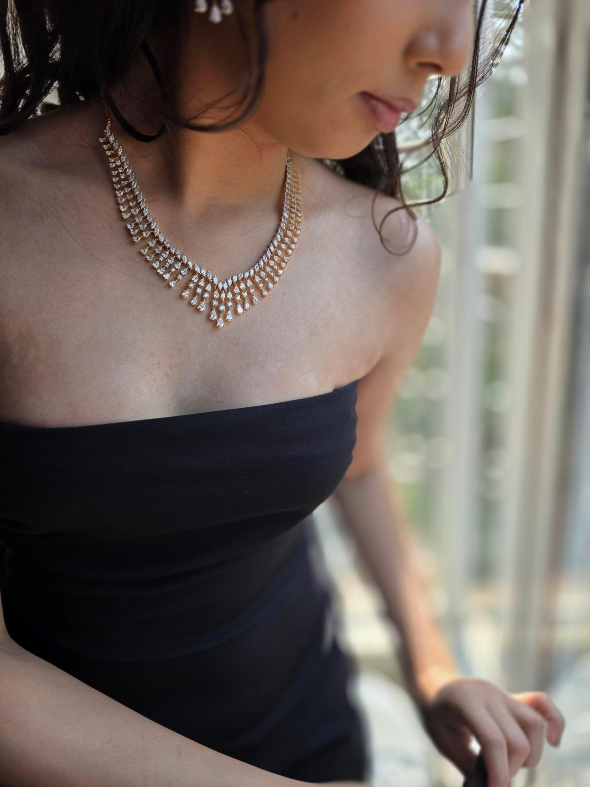 Omri diamond - look delicate necklace Thumbnail