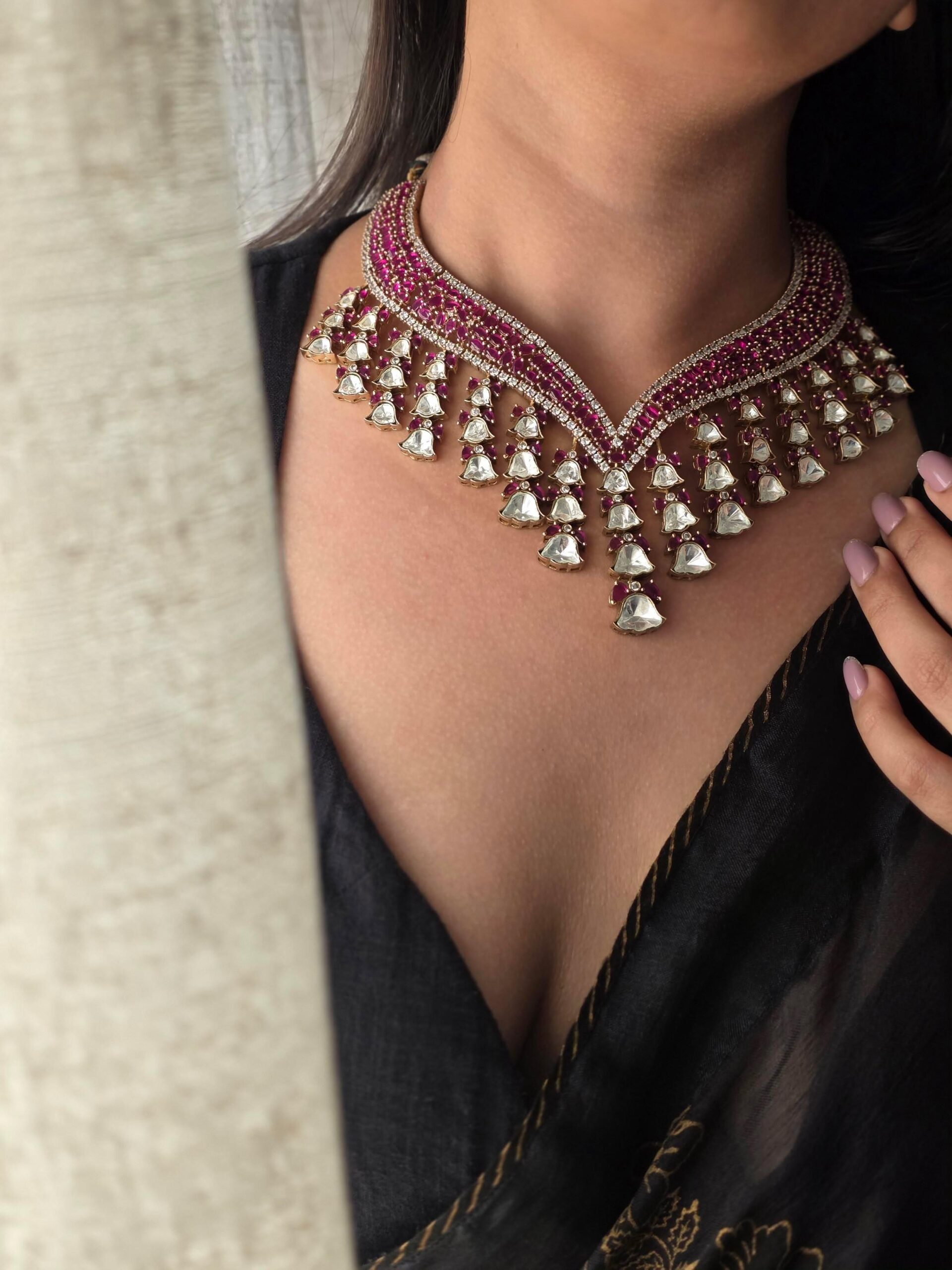 Nazariya polki necklace Thumbnail