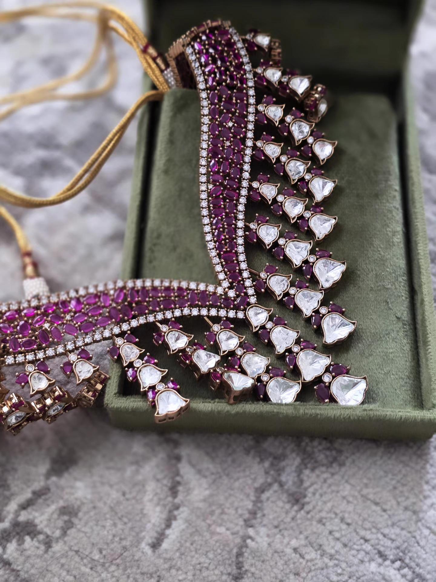 Nazariya polki necklace Thumbnail