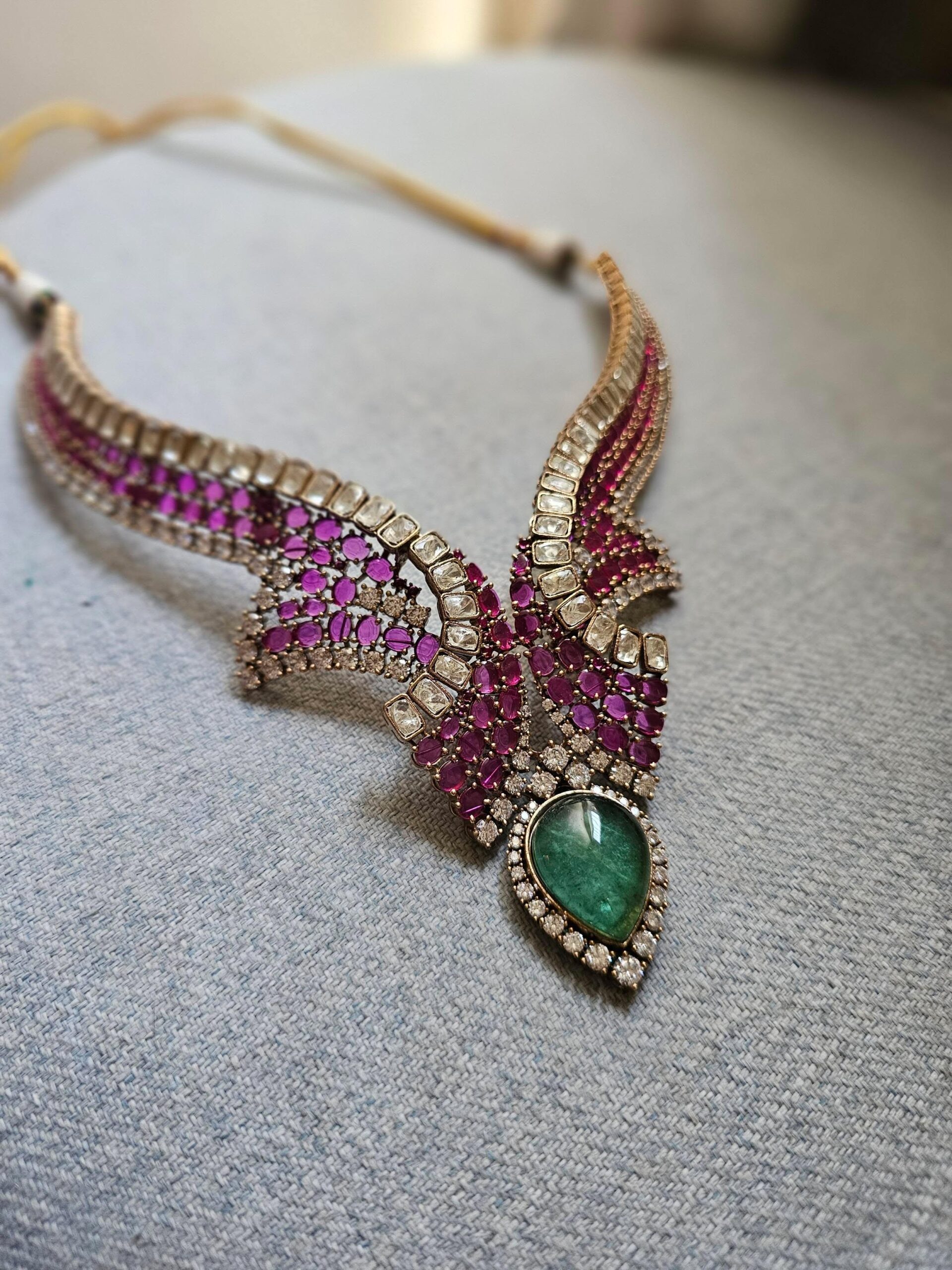 Marama handcrafted quartz necklace Thumbnail