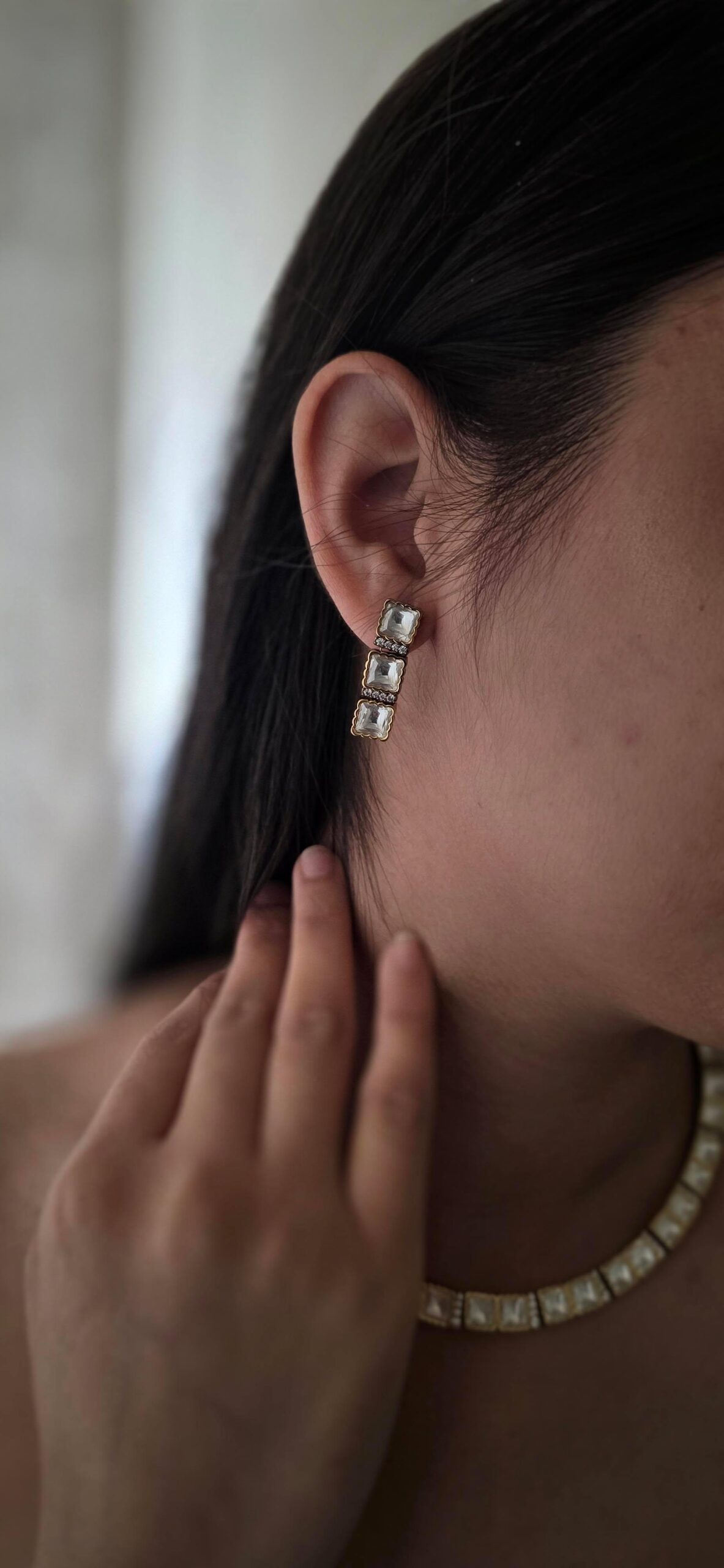 Riva delicate polki necklace Thumbnail