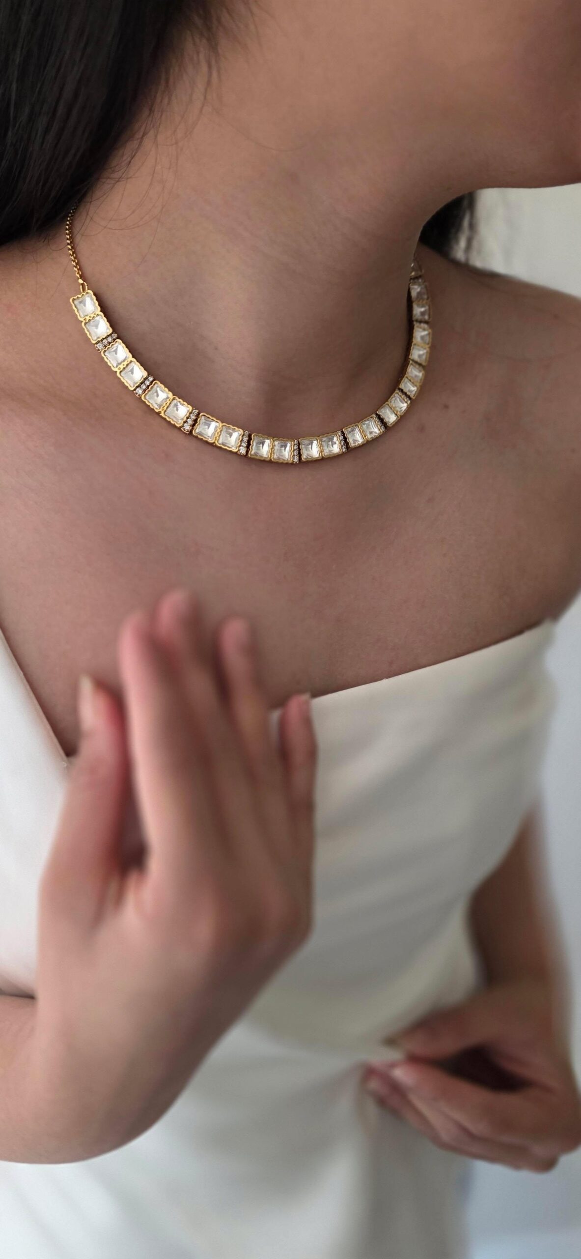 Riva delicate polki necklace Thumbnail