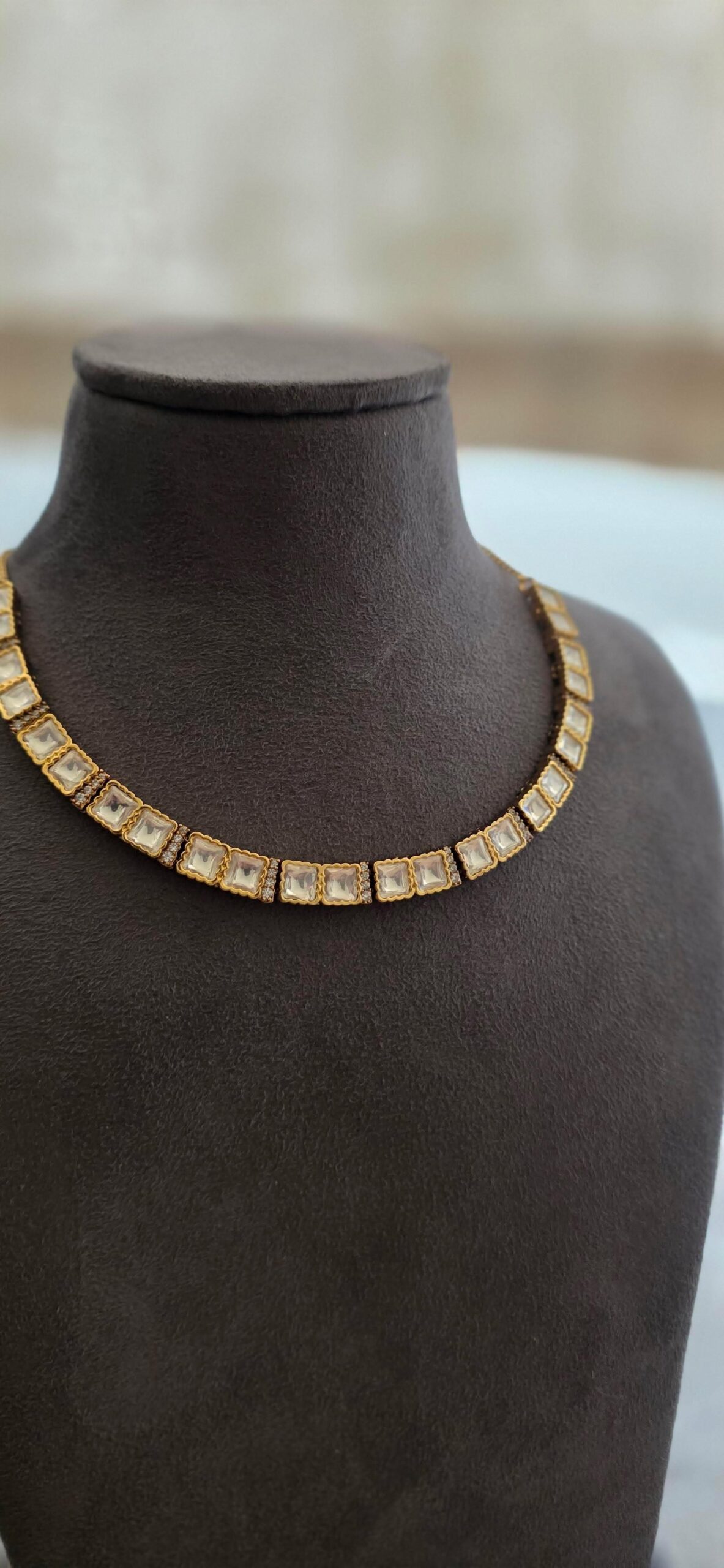 Riva delicate polki necklace Thumbnail