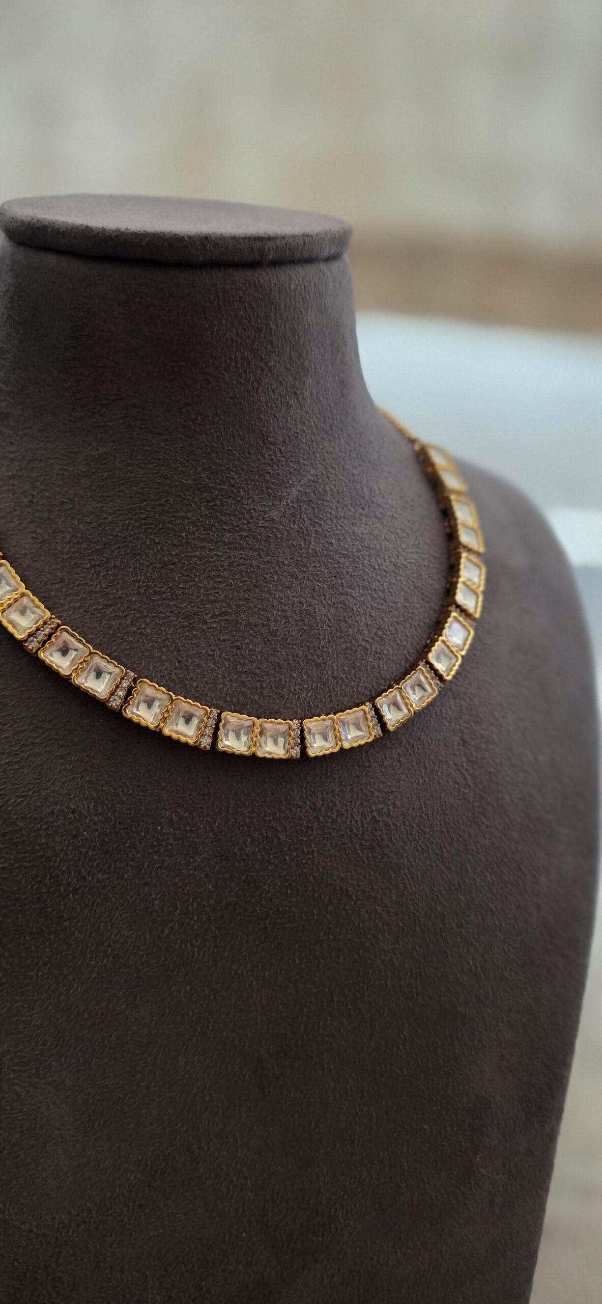 Riva delicate polki necklace Thumbnail