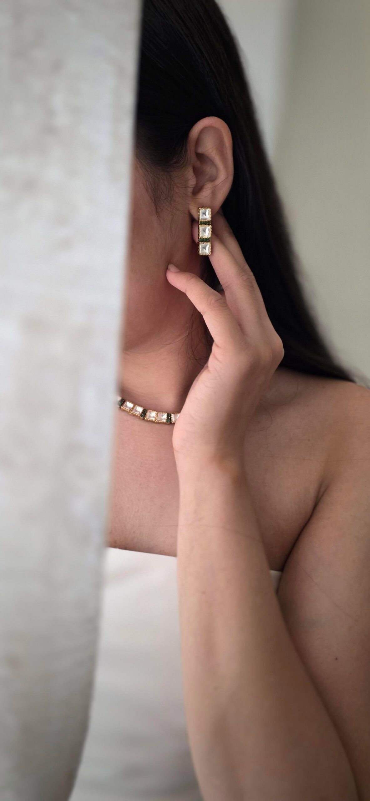 Riva delicate polki necklace Thumbnail