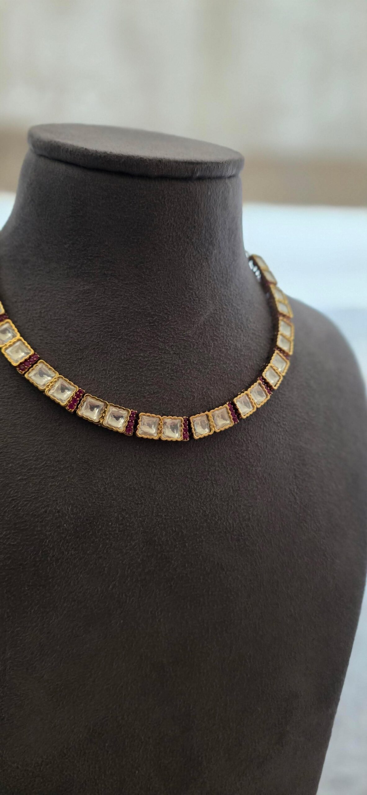 Riva delicate polki necklace Thumbnail