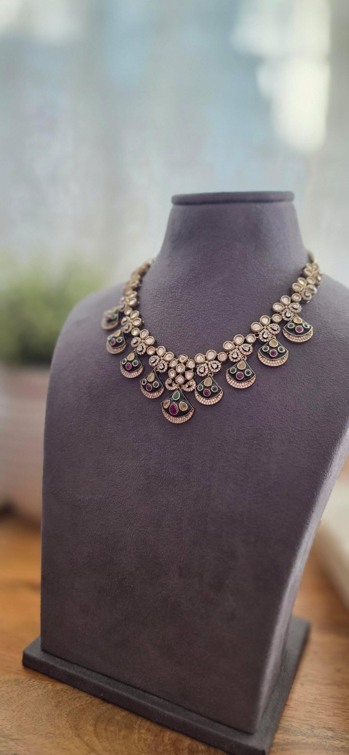 Chandrika meenakari necklace Thumbnail