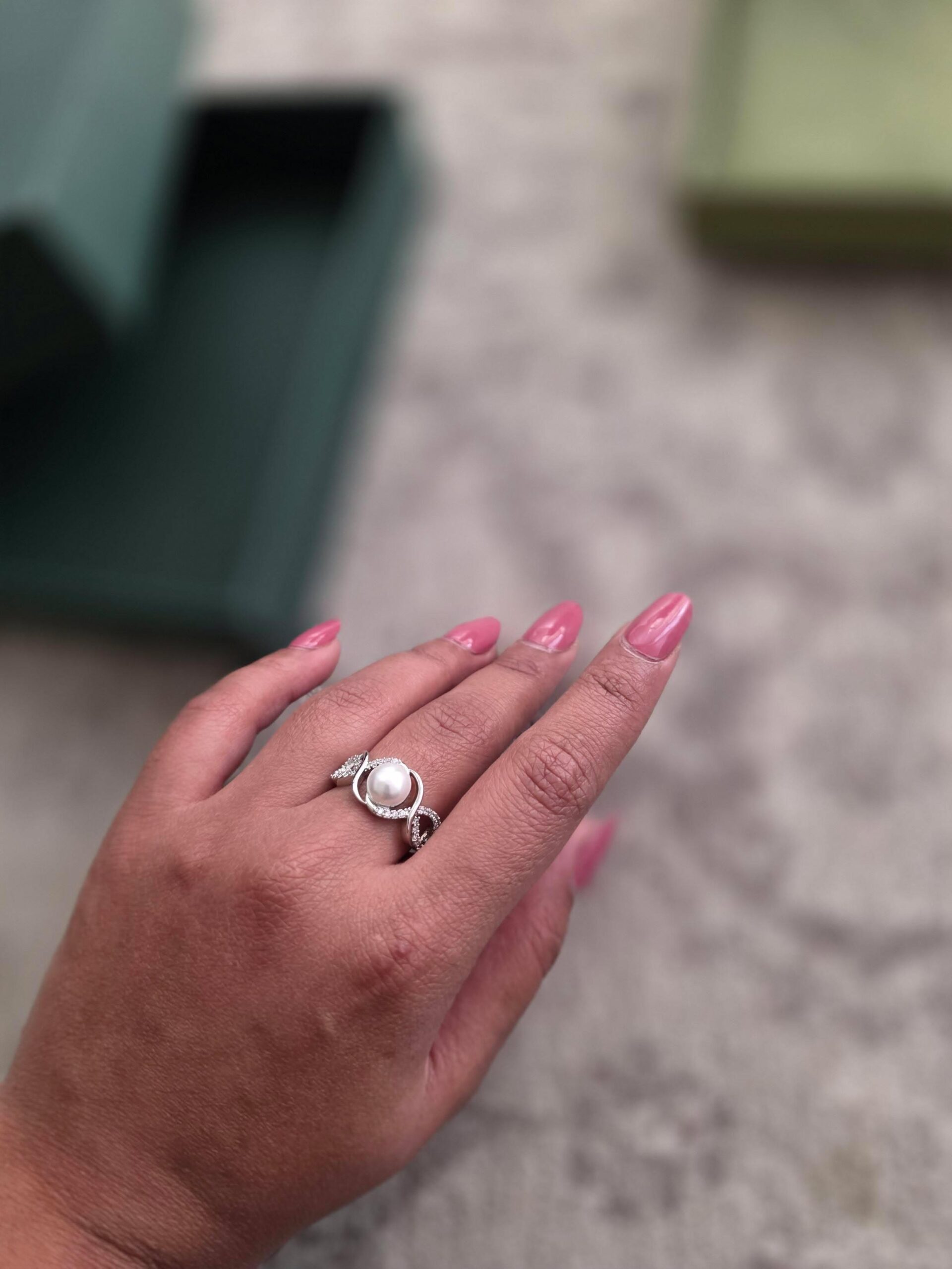 Pashmina delicate pearl necklace Thumbnail